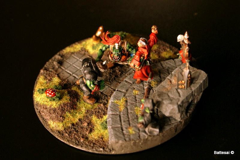 Conversion, Goblins, Greenstuff, Orks, Priest, Scratch Build, Terrain