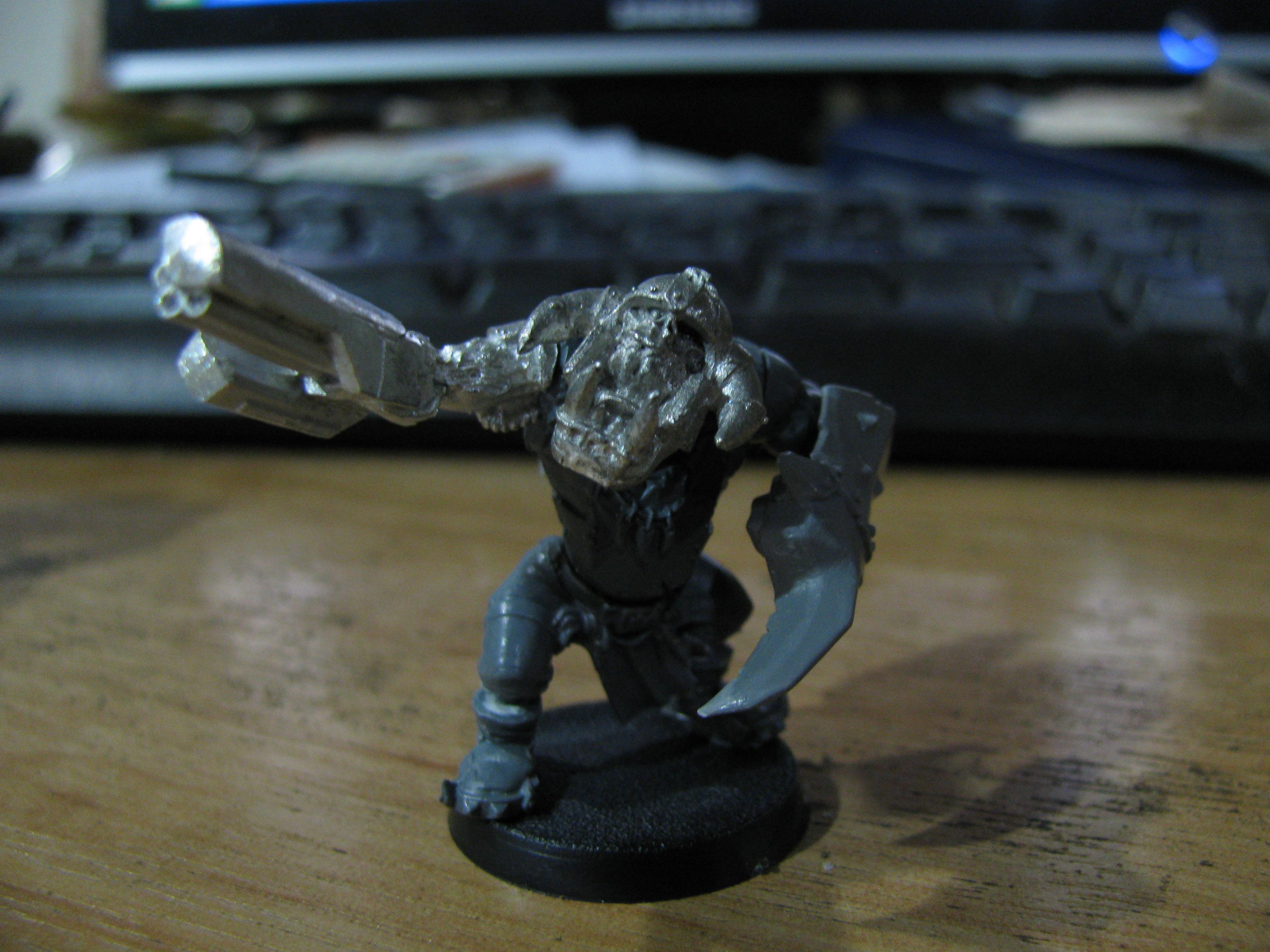 Bionik, Conversion, Cybork, Cyborks, Nob, Orks, Work In Progress