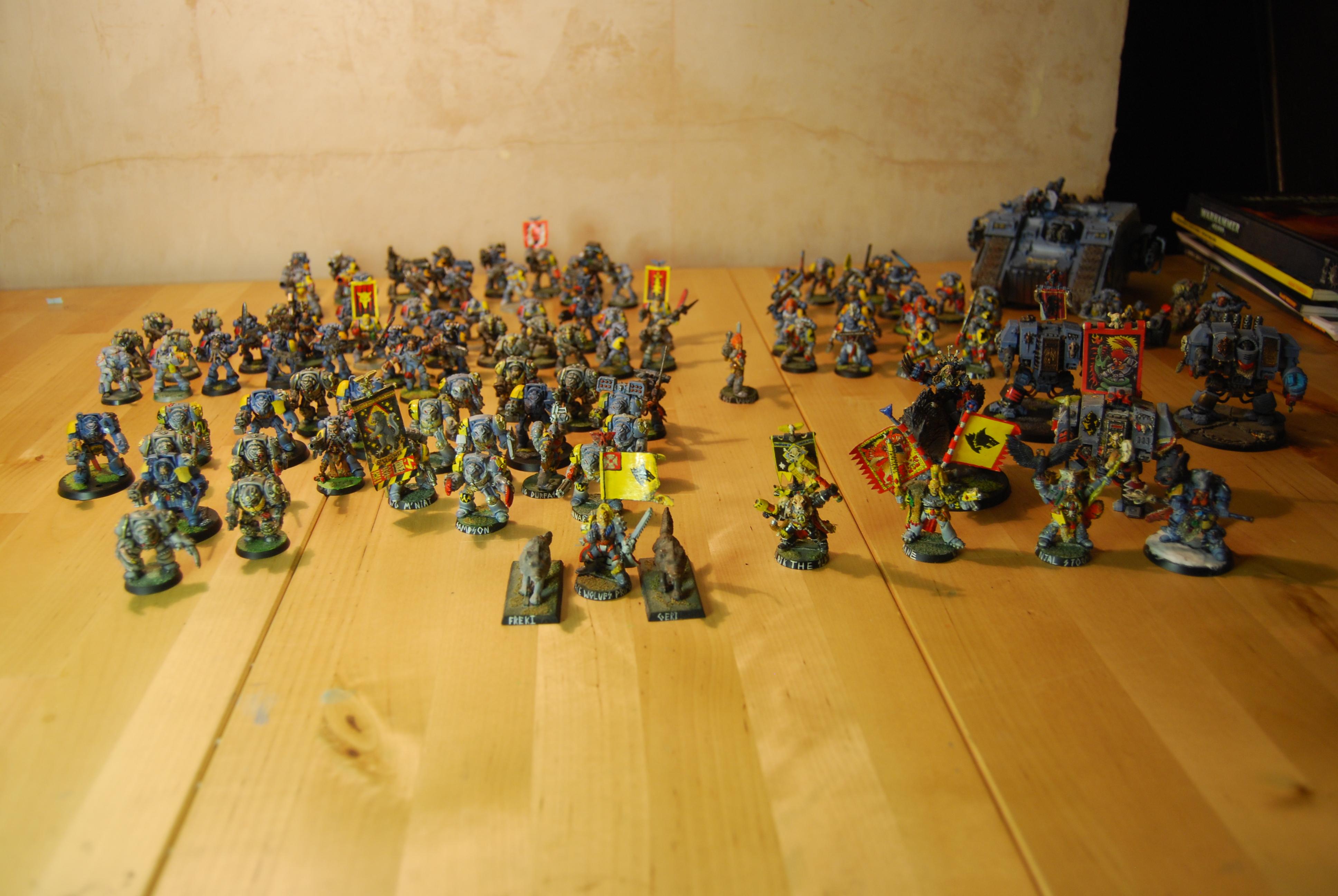 Space Wolves Army, My army (3600+) so far and growing!!!!