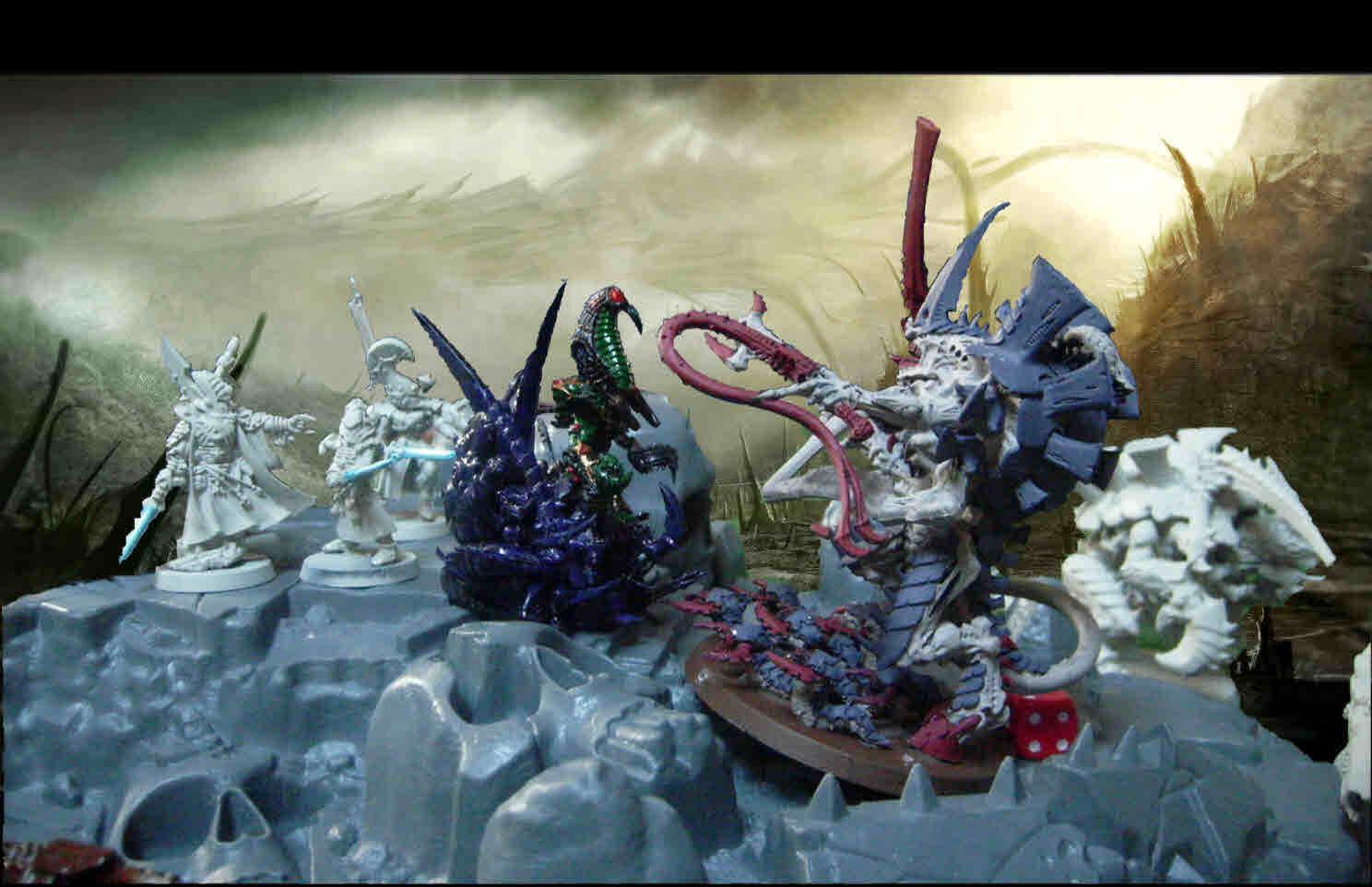 Aspect, Aspect Warrior, Conversion, Eldar, Genestealer, Hierophant, Karandras, Khaine, Leviathan, Phoenix, Predator, Scorpion, Shadows, Striking Scorpions, Swarm, Symbiont, Tyranids, W40k, Warhammer 40,000, Warriors