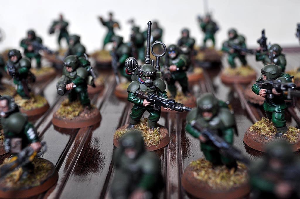 Cadians, Imperial Guard, Squad, Unit, Vox Caster