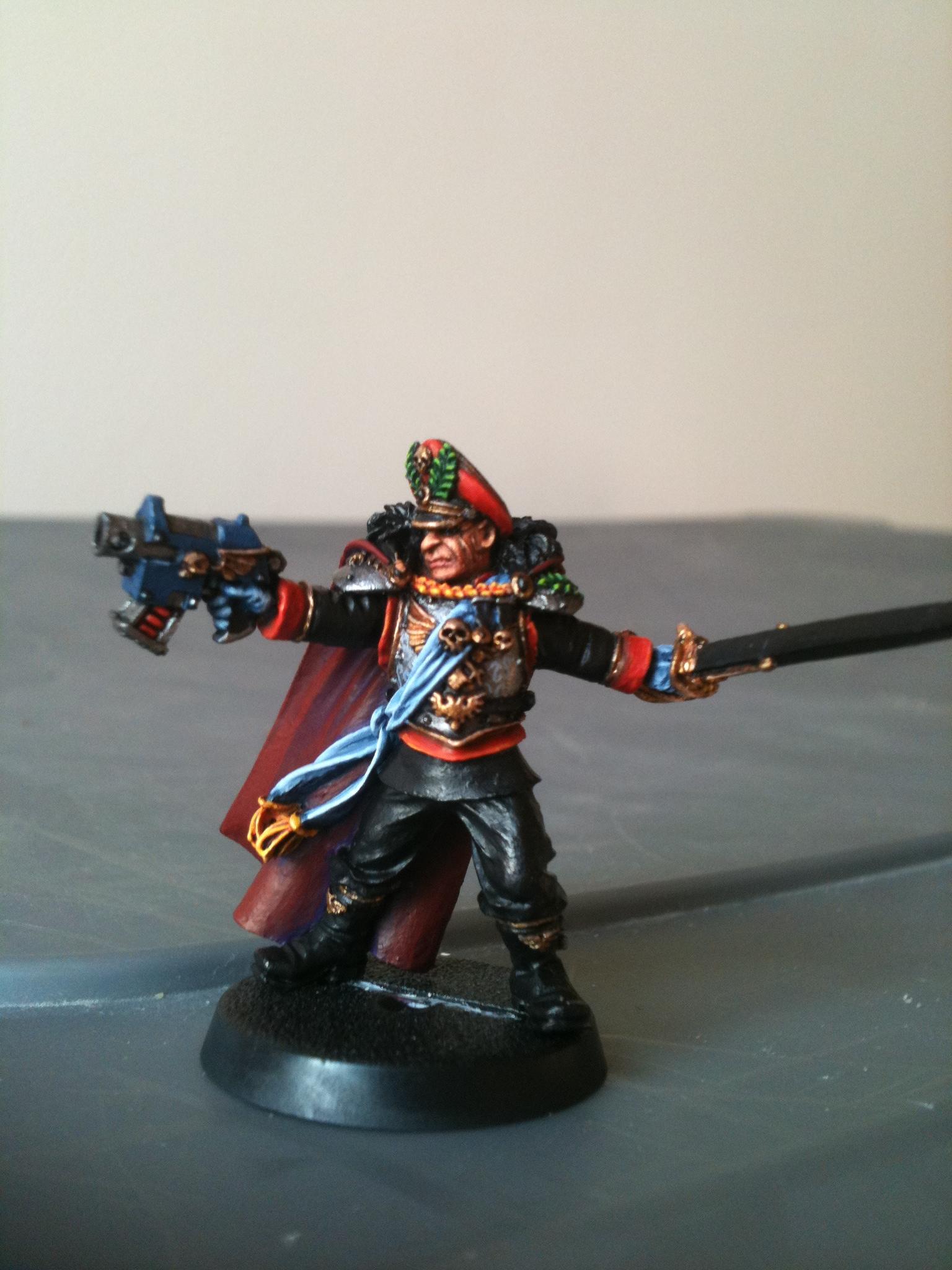 Commissar, Finecast, Imperial Guard, Warhammer 40,000, Work In Progress