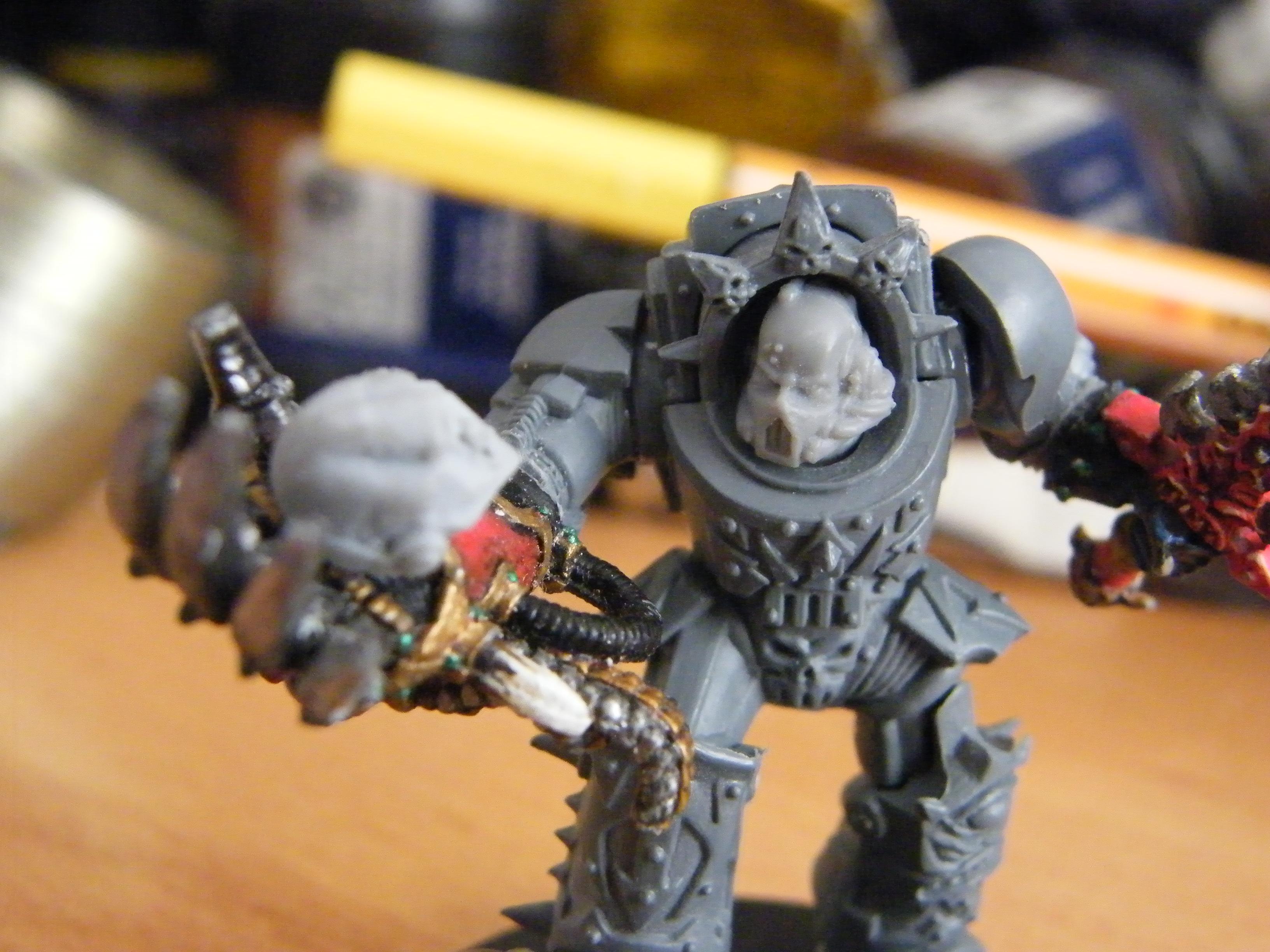 Abaddon, Chaos Space Marines, Terminator Armor, Work In Progress