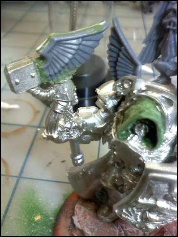 Conversion, Greenstuff, Space Marines, Terminator Armor, Thunder Hammer, Warhammer 40,000