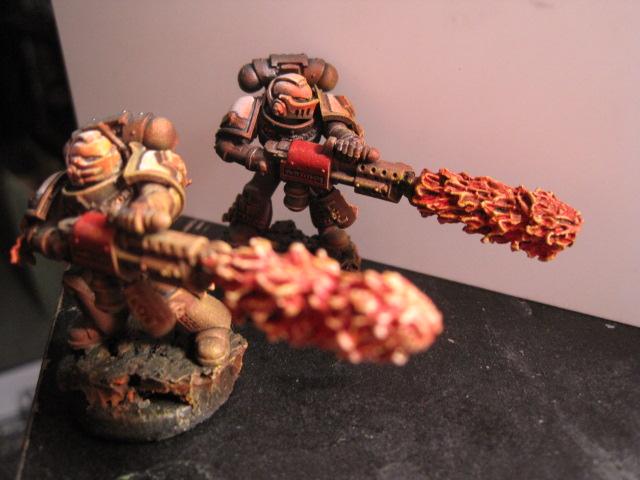 Flamers, Grey Knights, Space Marines