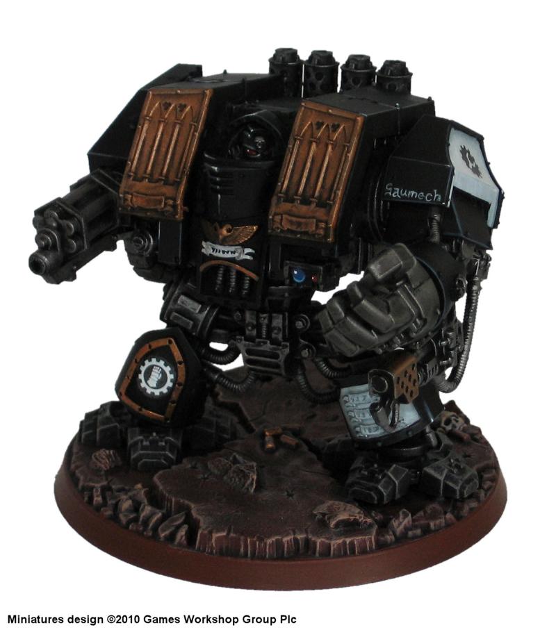 Dreadnought, Gaumech, Iron Hands, Space Marines, Venerable, Warhammer