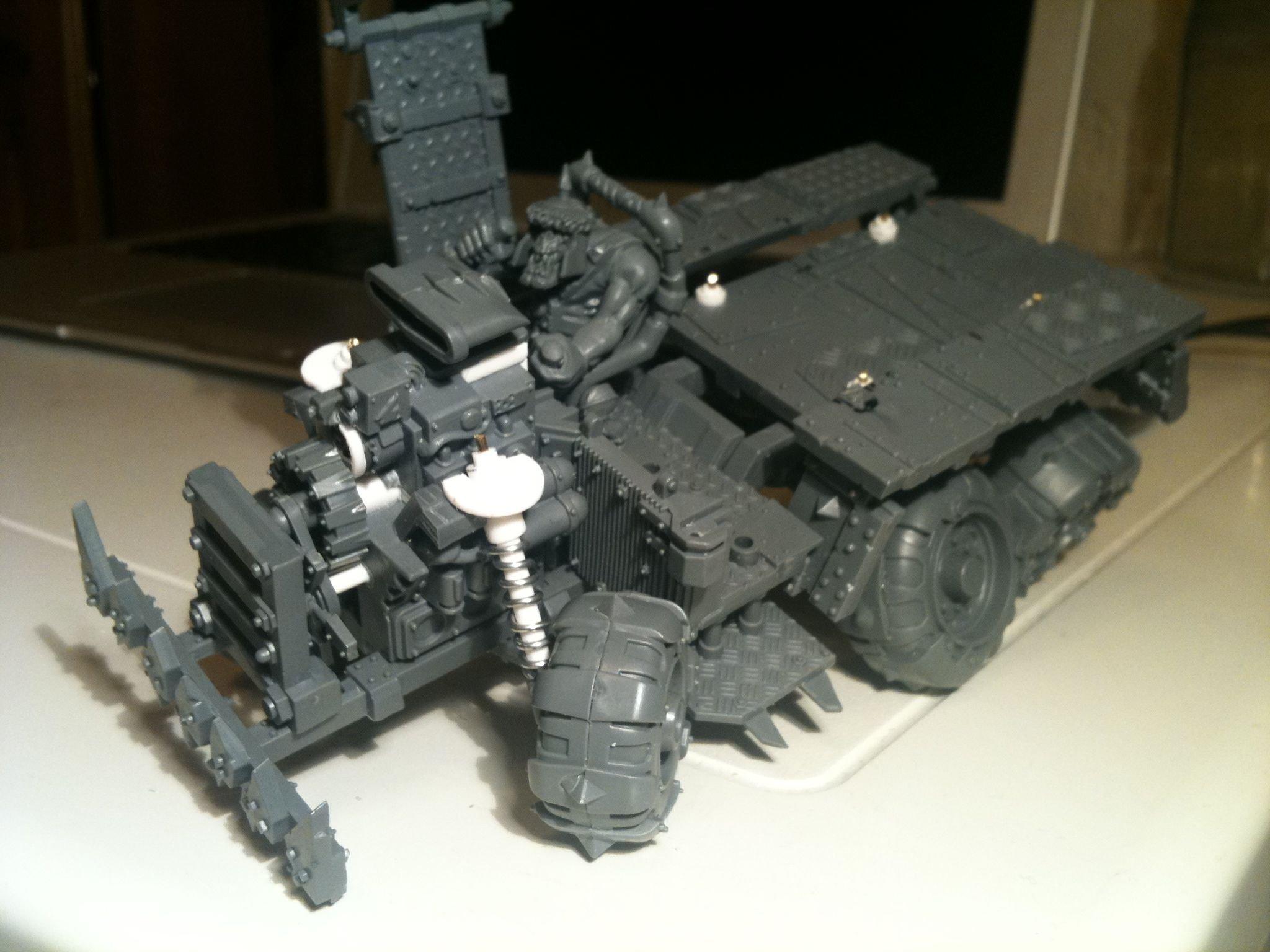 Da Dark Angelz, Gms, Orks, Trukk, Work In Progress