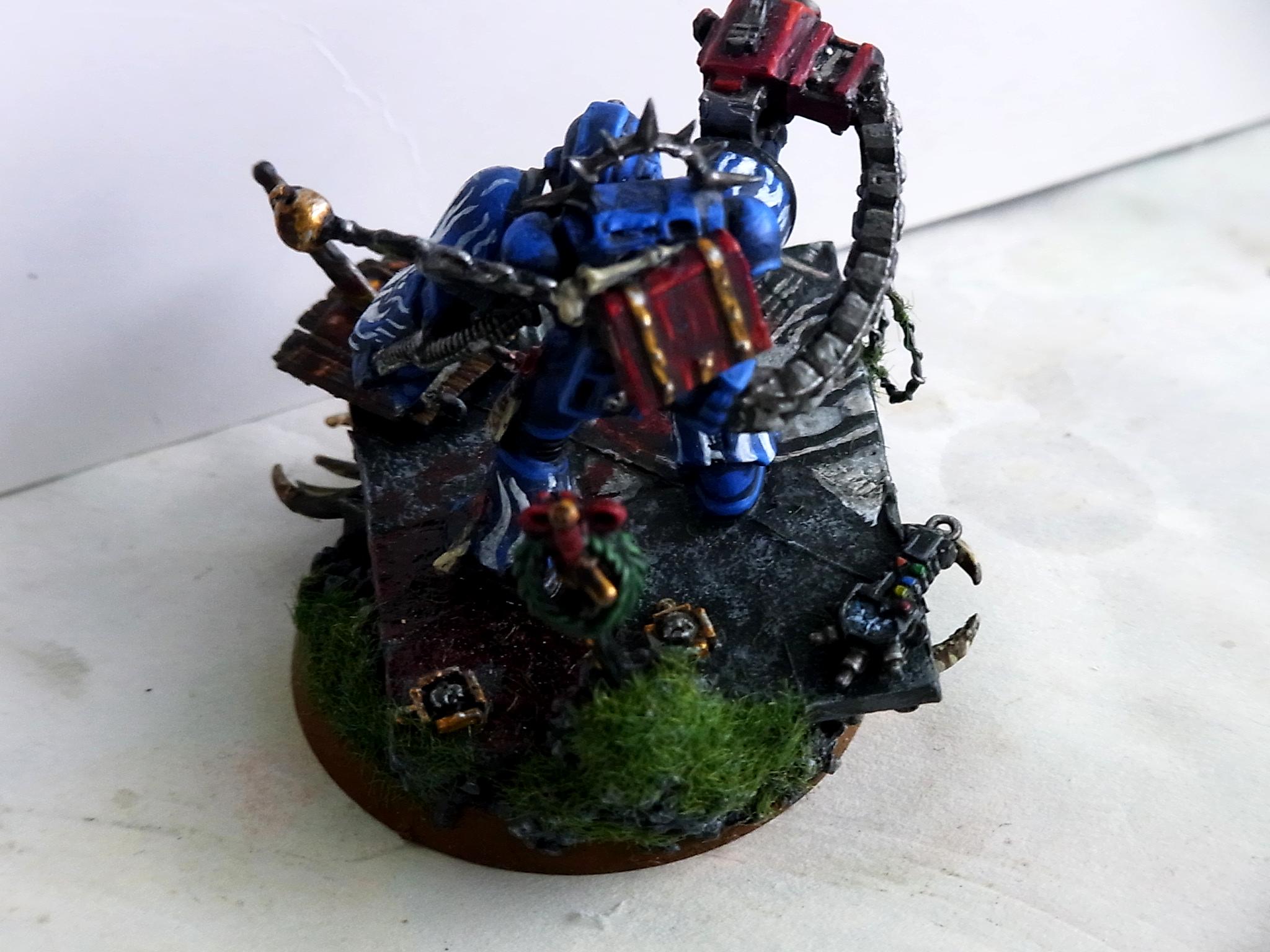 Astartes, Chapter Master, Ontario Virgil, Power Fist, Space Marines, White Swords
