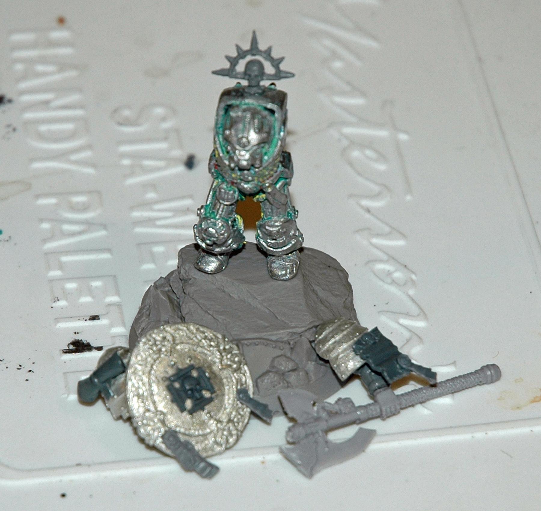 Librarian, Mantis Warriors, Space Marines, Terminator Armor, Warhammer 40,000, Work In Progress