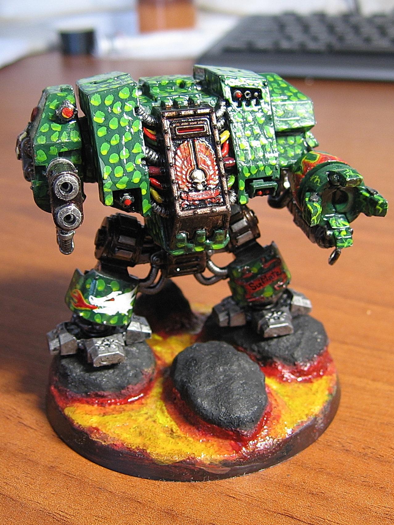 Dreadnought, Lava, Salamanders, Space Marines