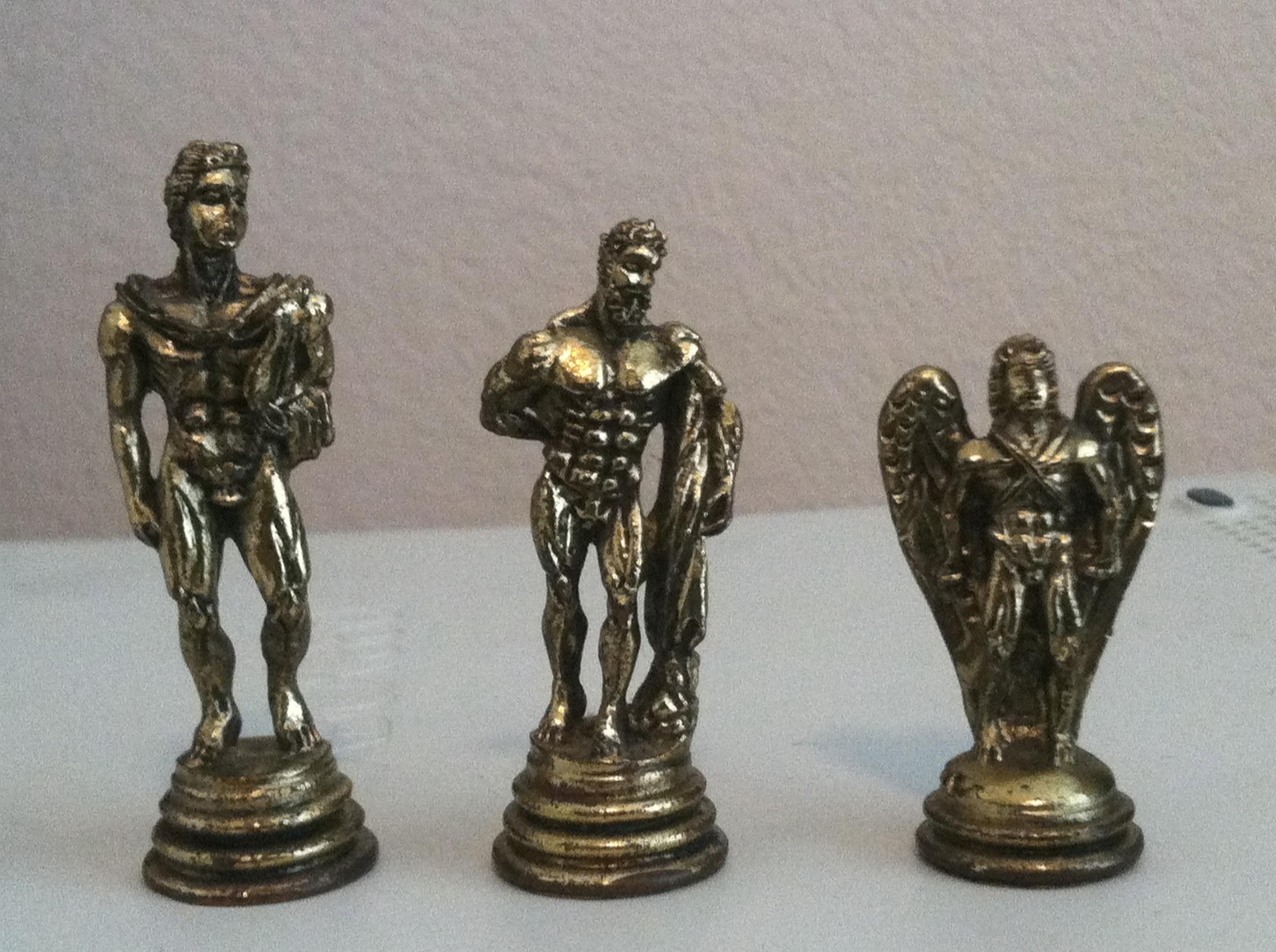 Front view Apollo, Dionysus, Icarus