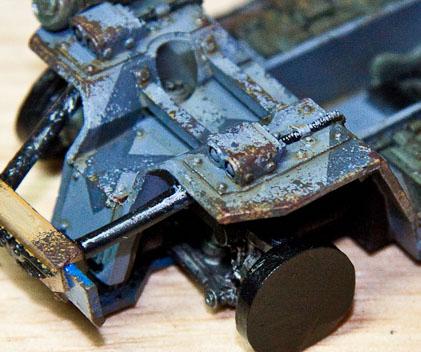 Chipping, Forge World, Imperial Guard, Tauros Venator, Weathered, Work In Progress