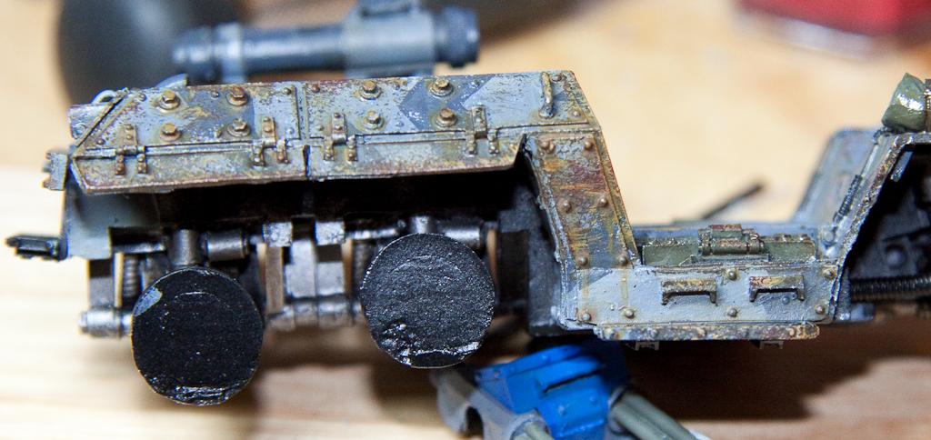 Chipping, Forge World, Imperial Guard, Tauros Venator, Weathered, Work In Progress