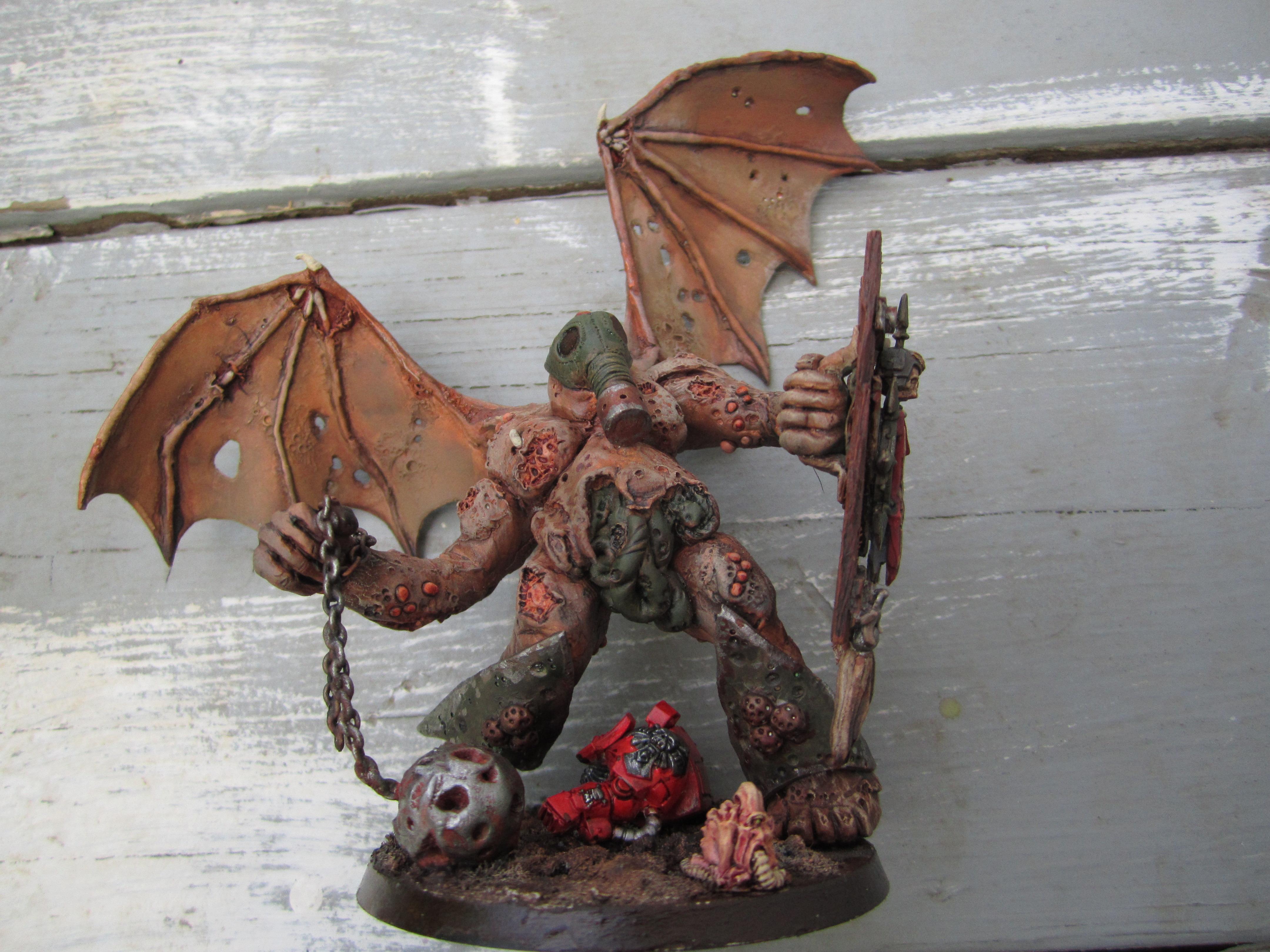Chaos Space Marines, Conversion, Daemon Prince, Death Guard, Deathgaurd, Greenstuff, Nurgle, Plague Marines, Warhammer 40,000