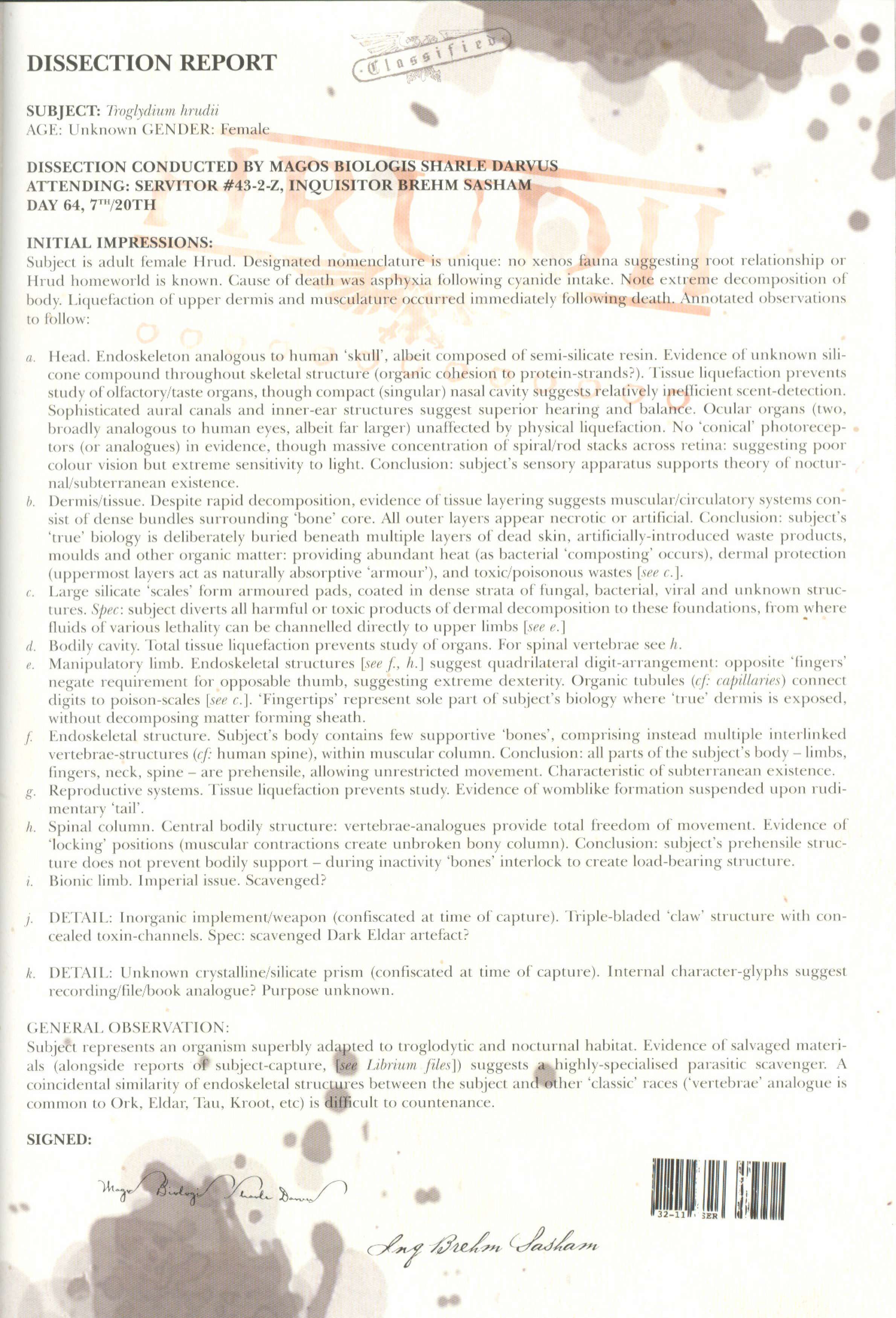 hrud autopsy