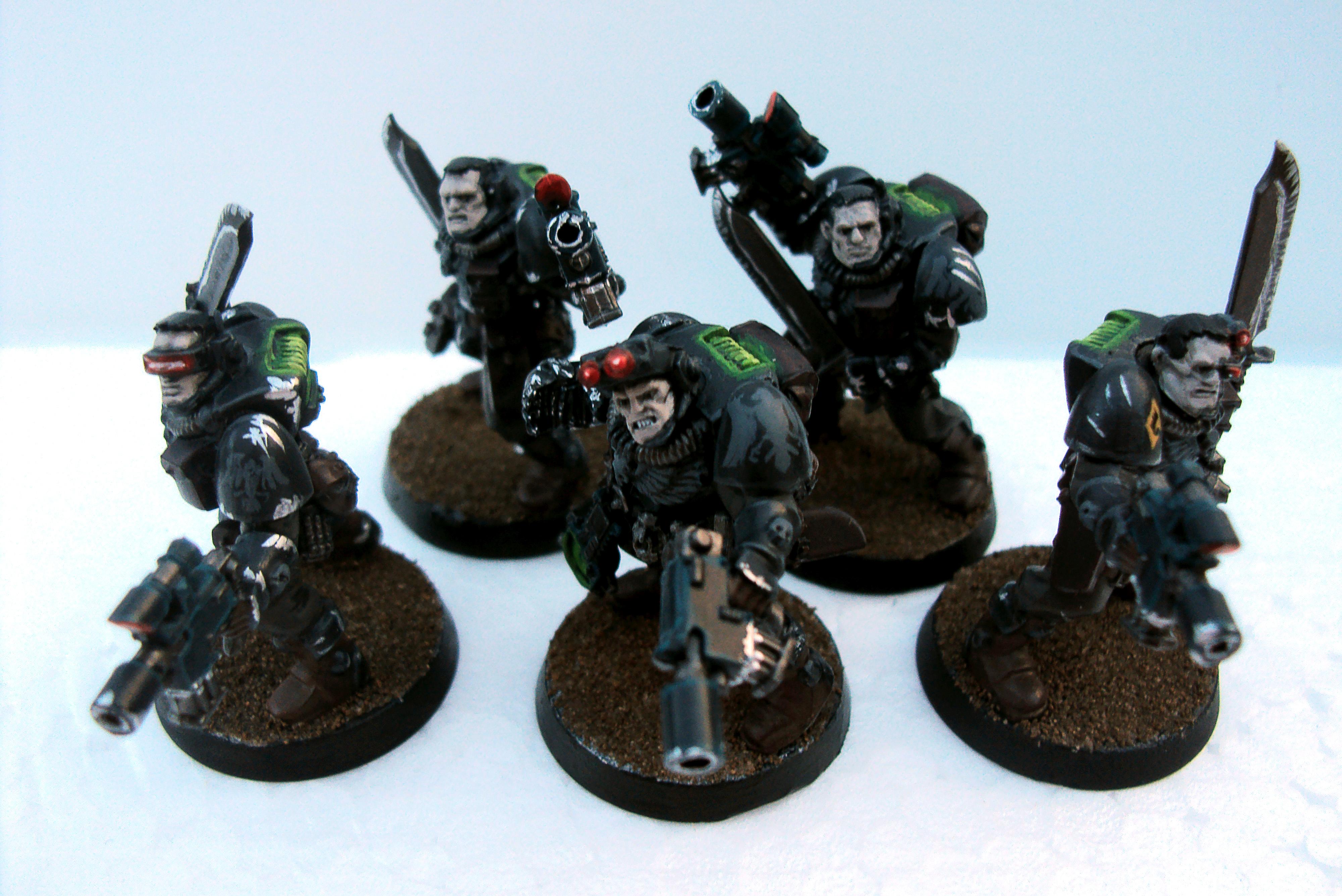 Firstborn, Object Source Lighting, Raven Guard, Scouts, Space Marines, Warhammer 40,000