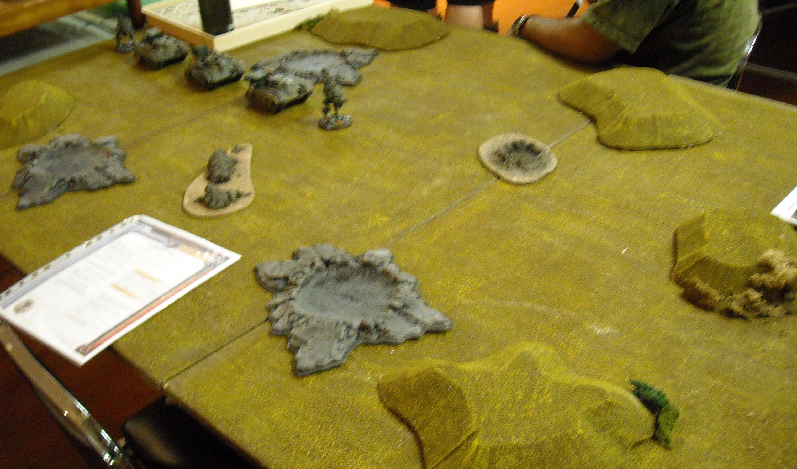 Terrain, Convoy Raid table