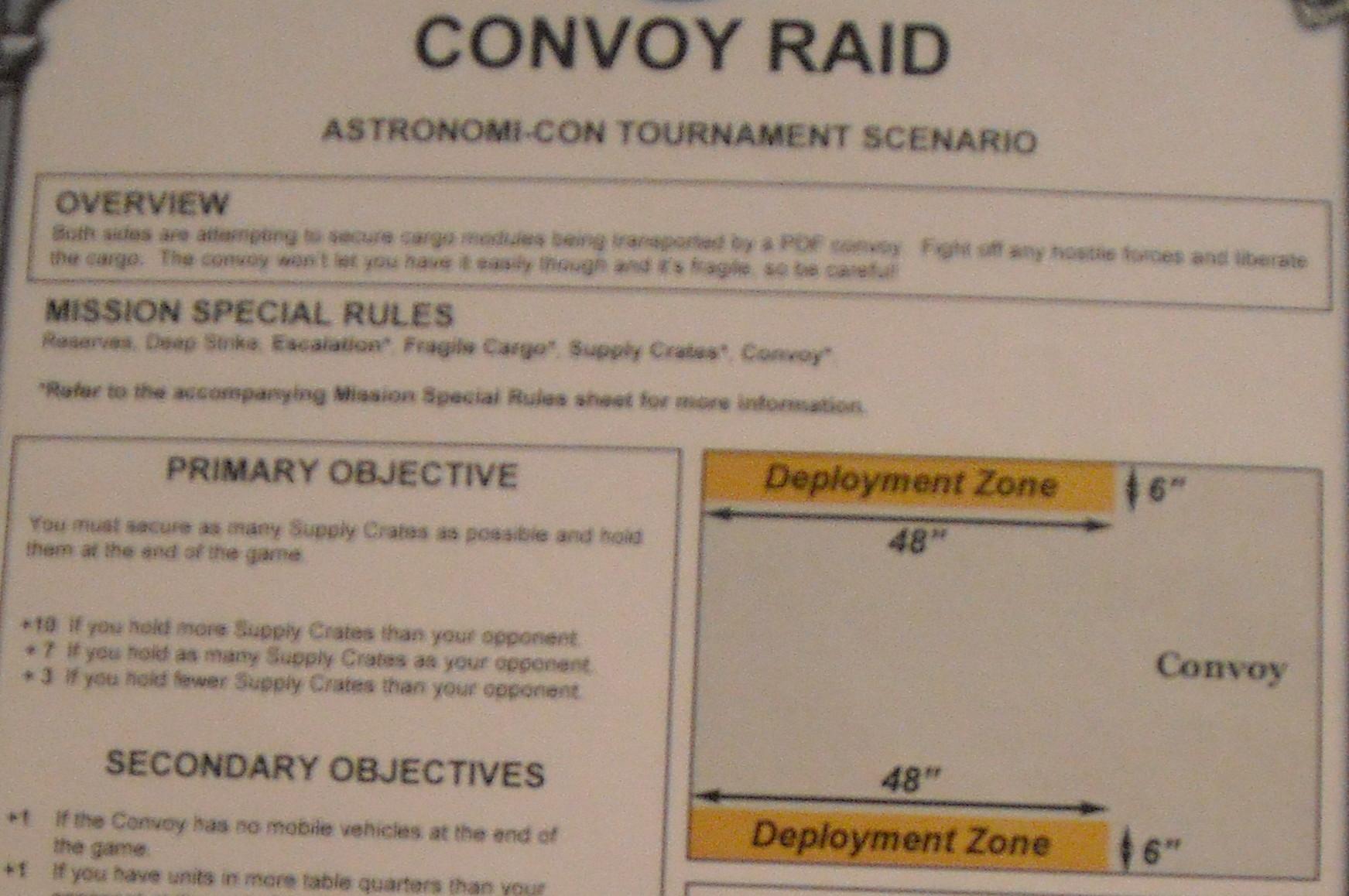 Scenario, Convoy Raid scenario