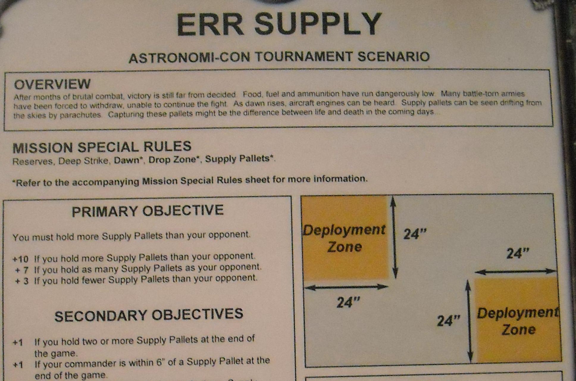 Scenario, Err Supply scenario