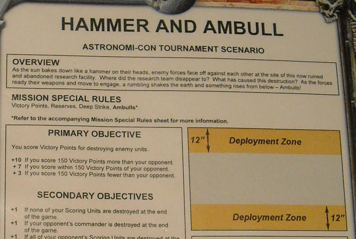 Scenario, Hammer and Ambull scenario