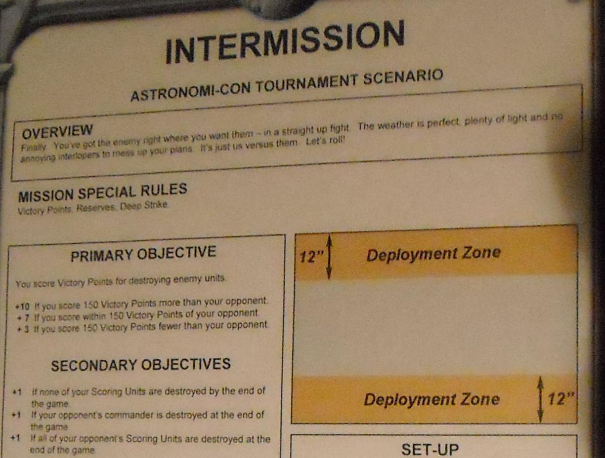 Scenario, Intermission scenario