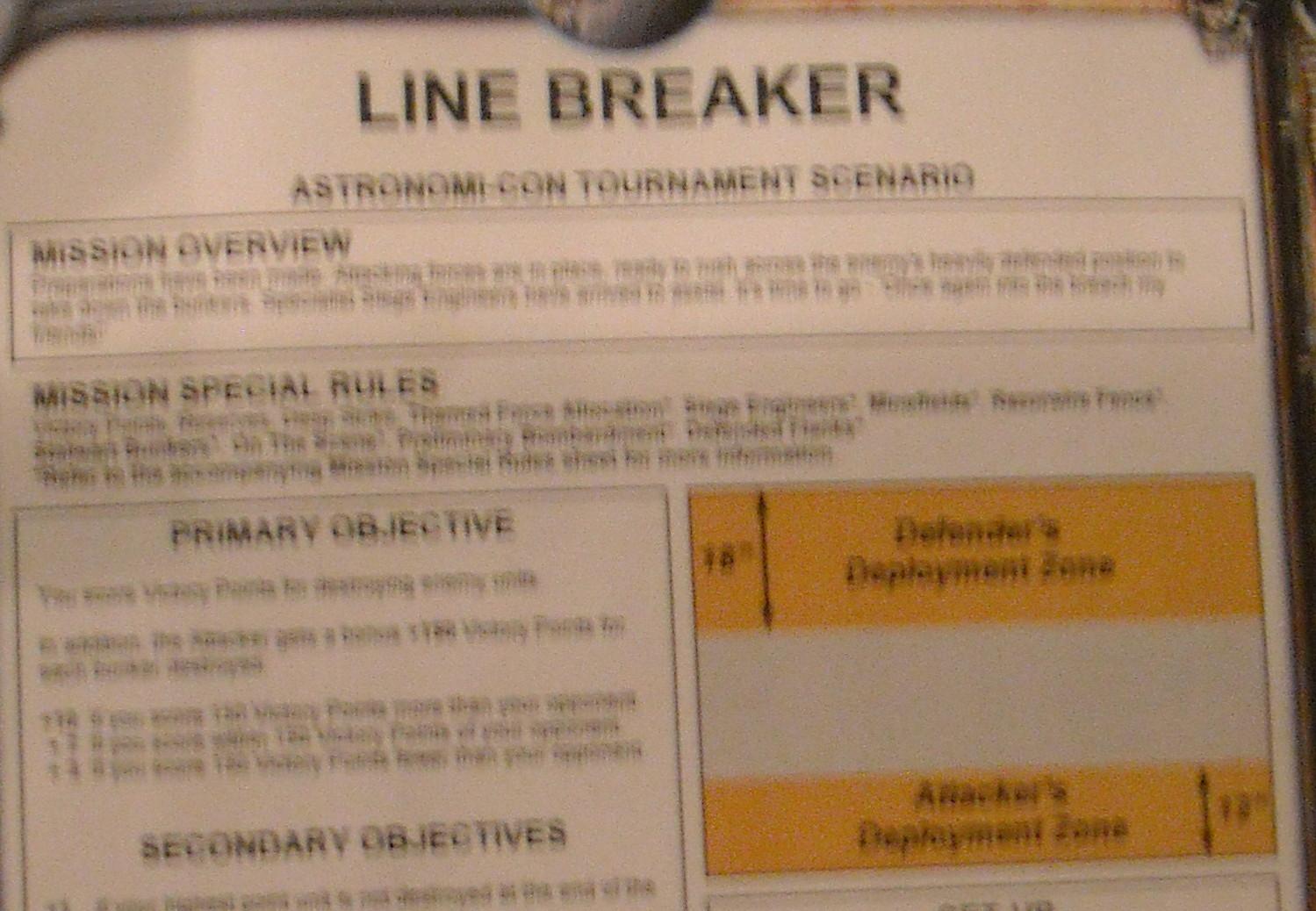 Scenario, Line Breaker scenario
