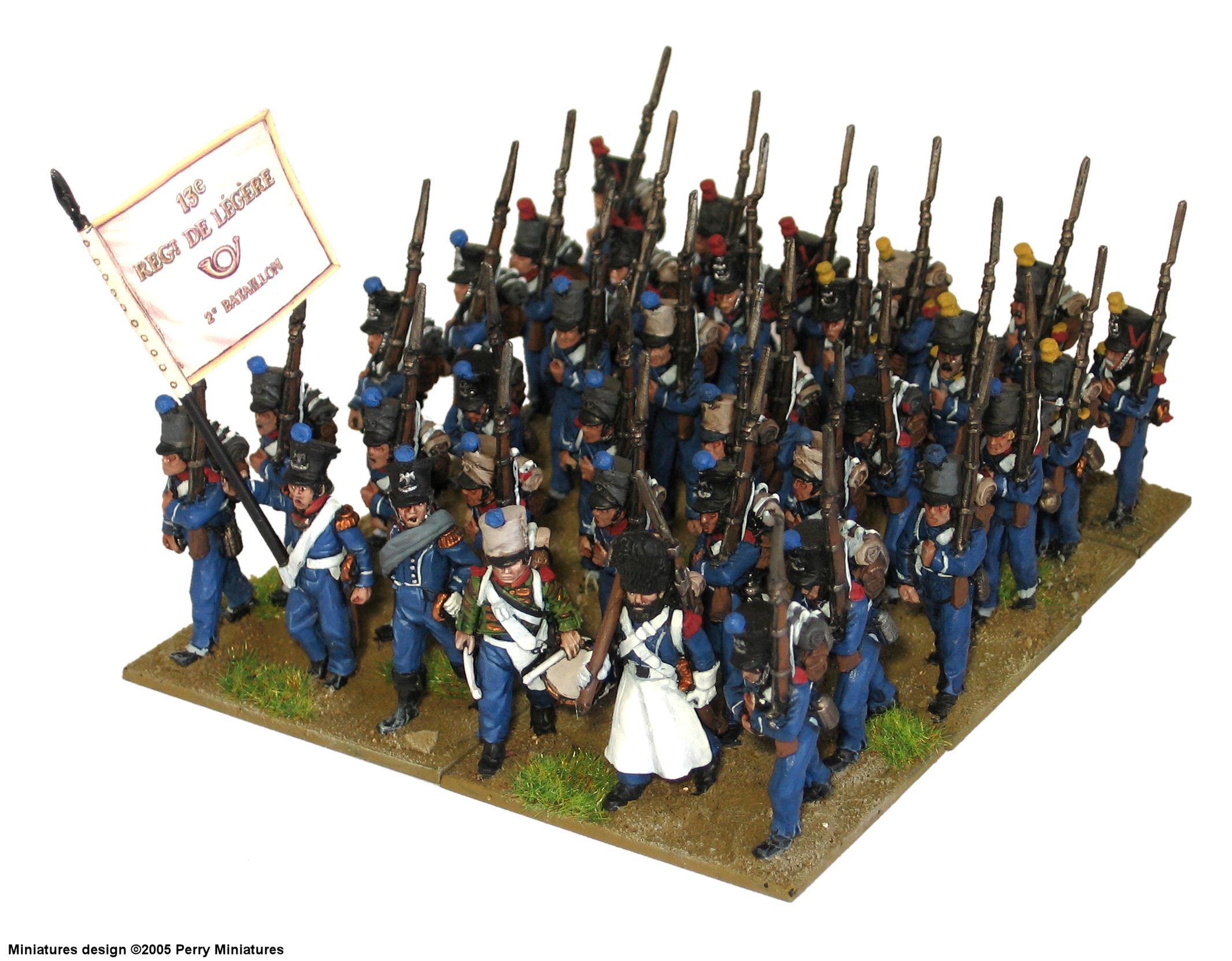 Battalion, French, Historical, Light, Napoleonic, Perry