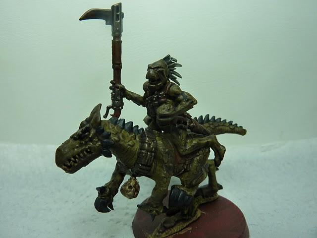 Mounted kroot, I just count him as a shaper or maybe a knarloc in apocolipse