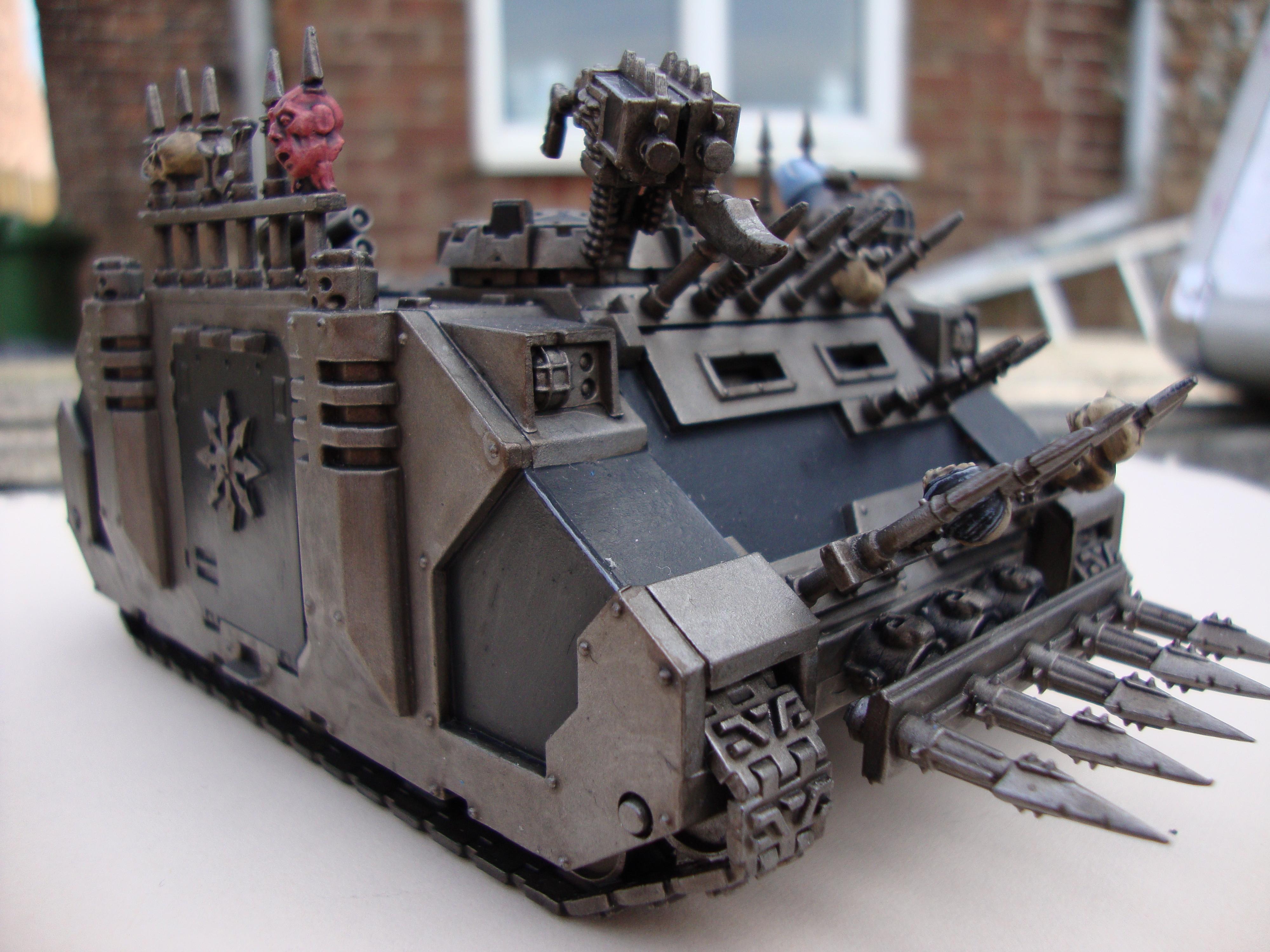 40k Iron Warriors, Chaos, Chaos Space Marines, Rhino, Warhammer 40,000