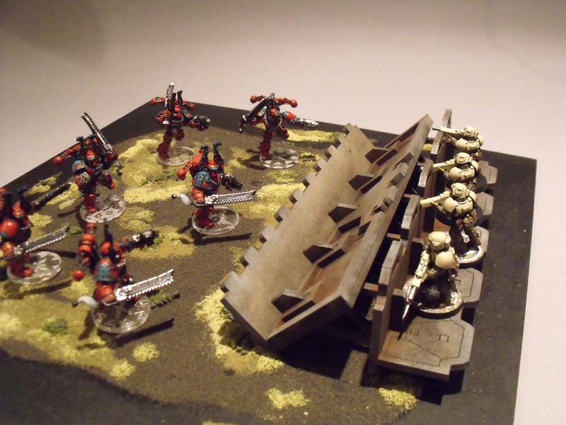 We made the terrain board to take pics of our bases and stuff on. Didn't take long :)