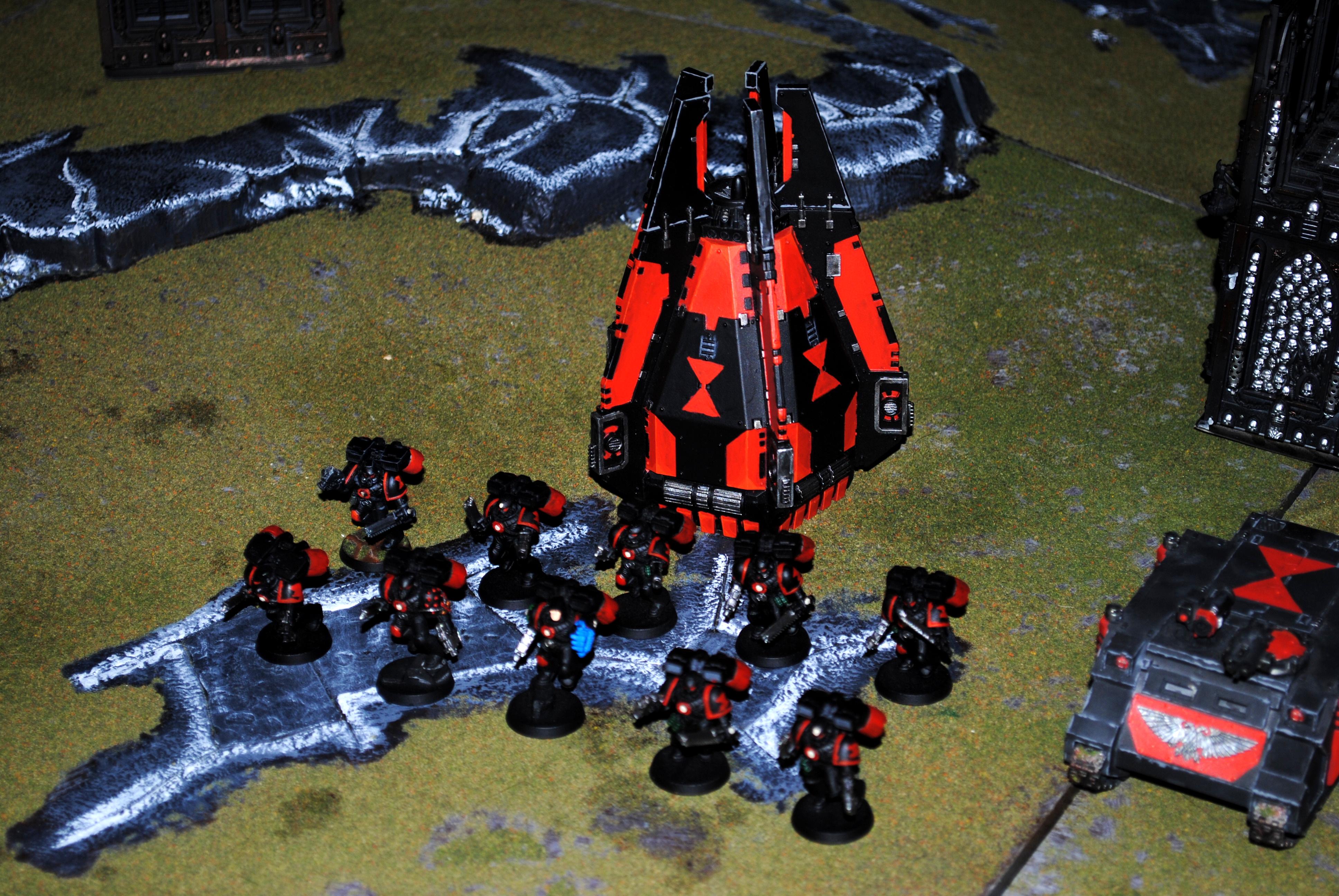 Assault Marines, Blood Angels, Drop Pod, Space Marines
