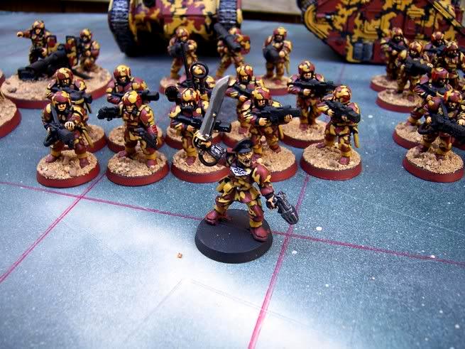 Camoflague, Commander, Heavy Weapons Team, Imperial Guard, Imperial Guard Army, Leman Russ, Platoon, Tank