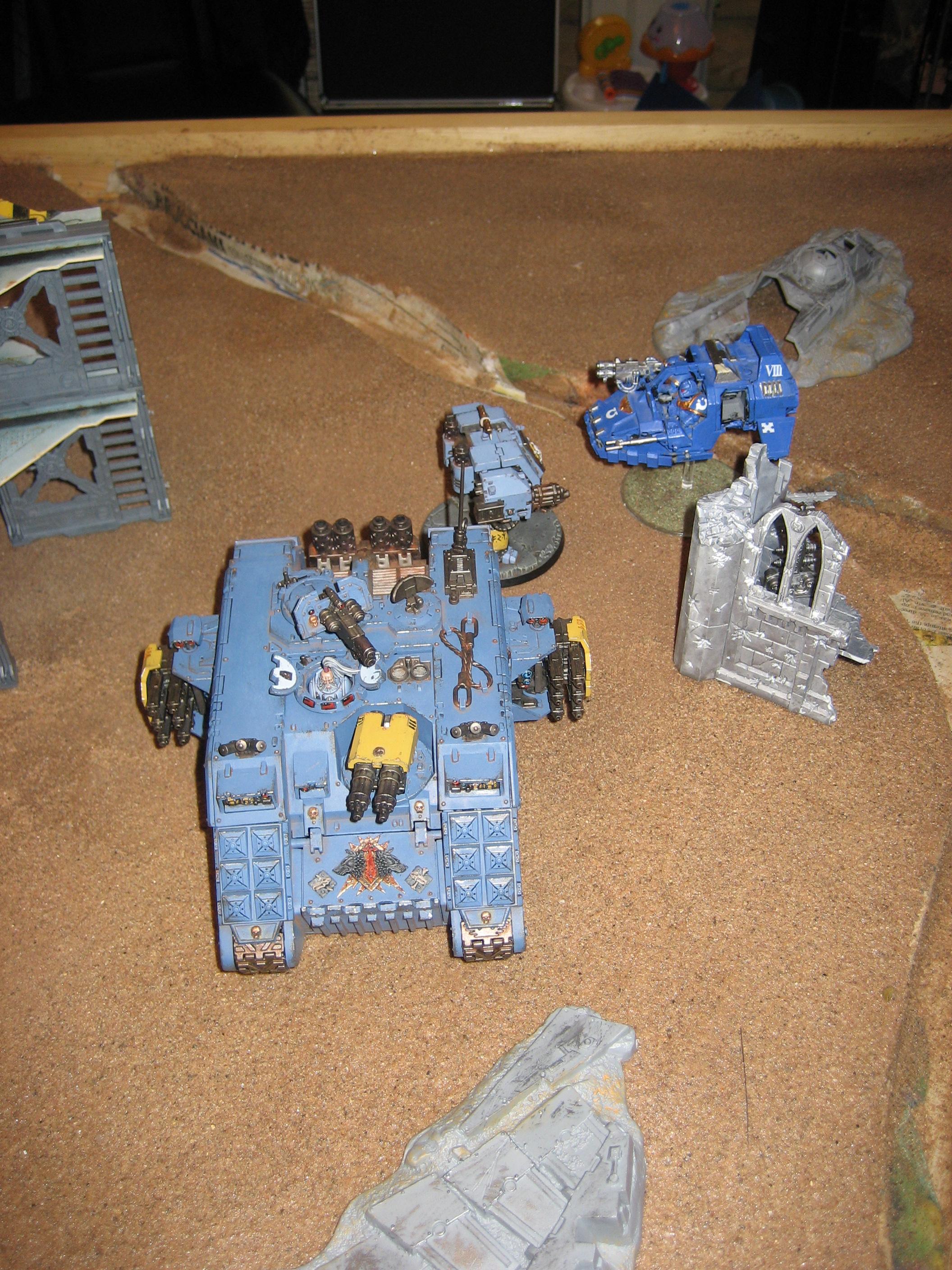 Dreadnought, Land Raider, Land Speeder, Space Marines