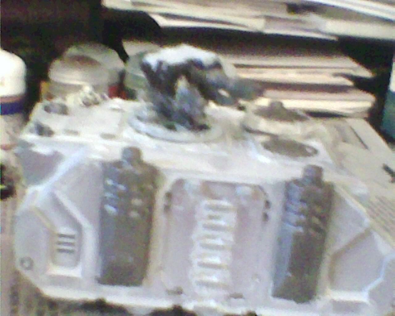 had to stop in middle of my paiting the turret black