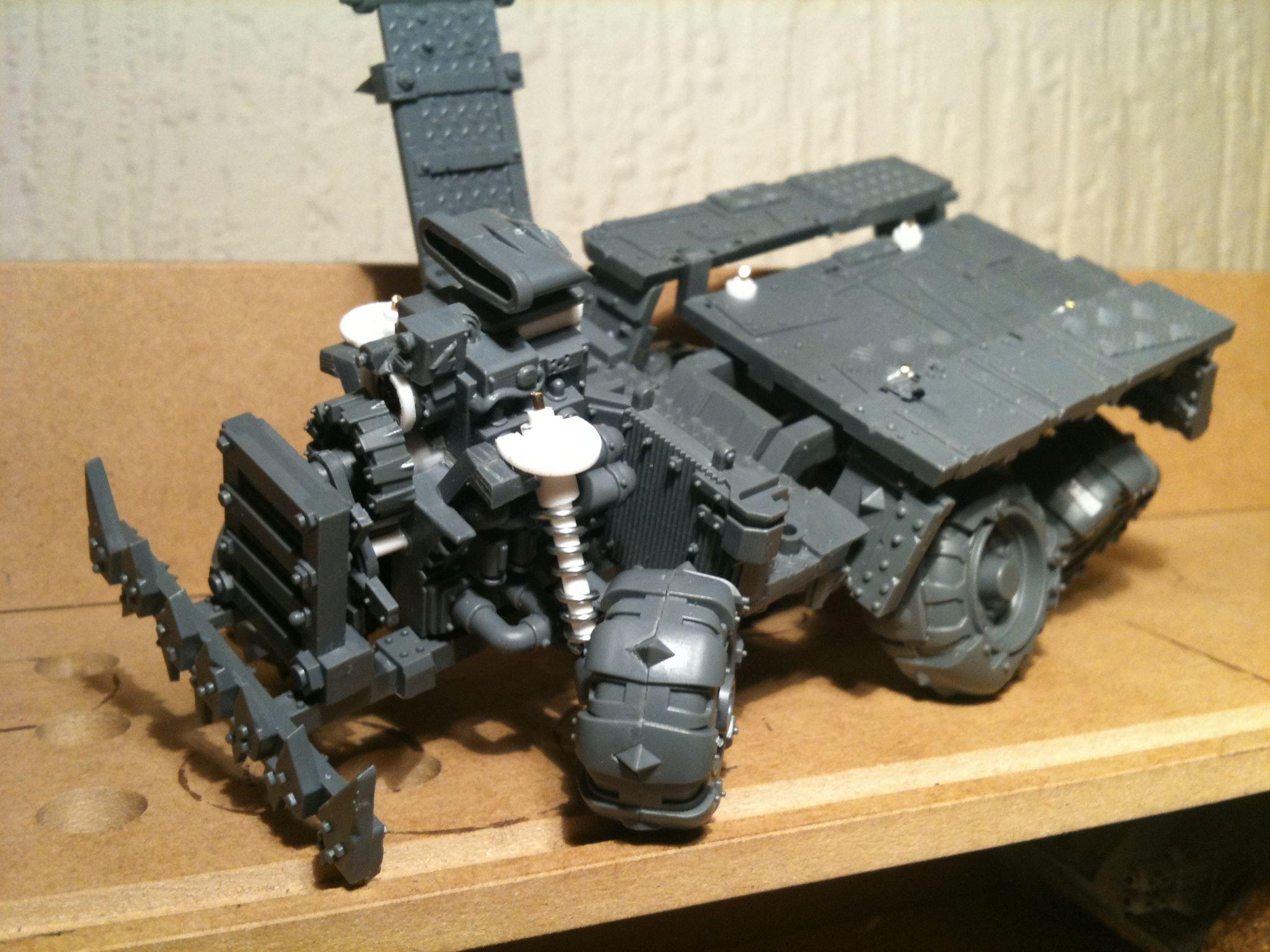 Da Dark Angelz, Gms, Orks, Trukk, Work In Progress