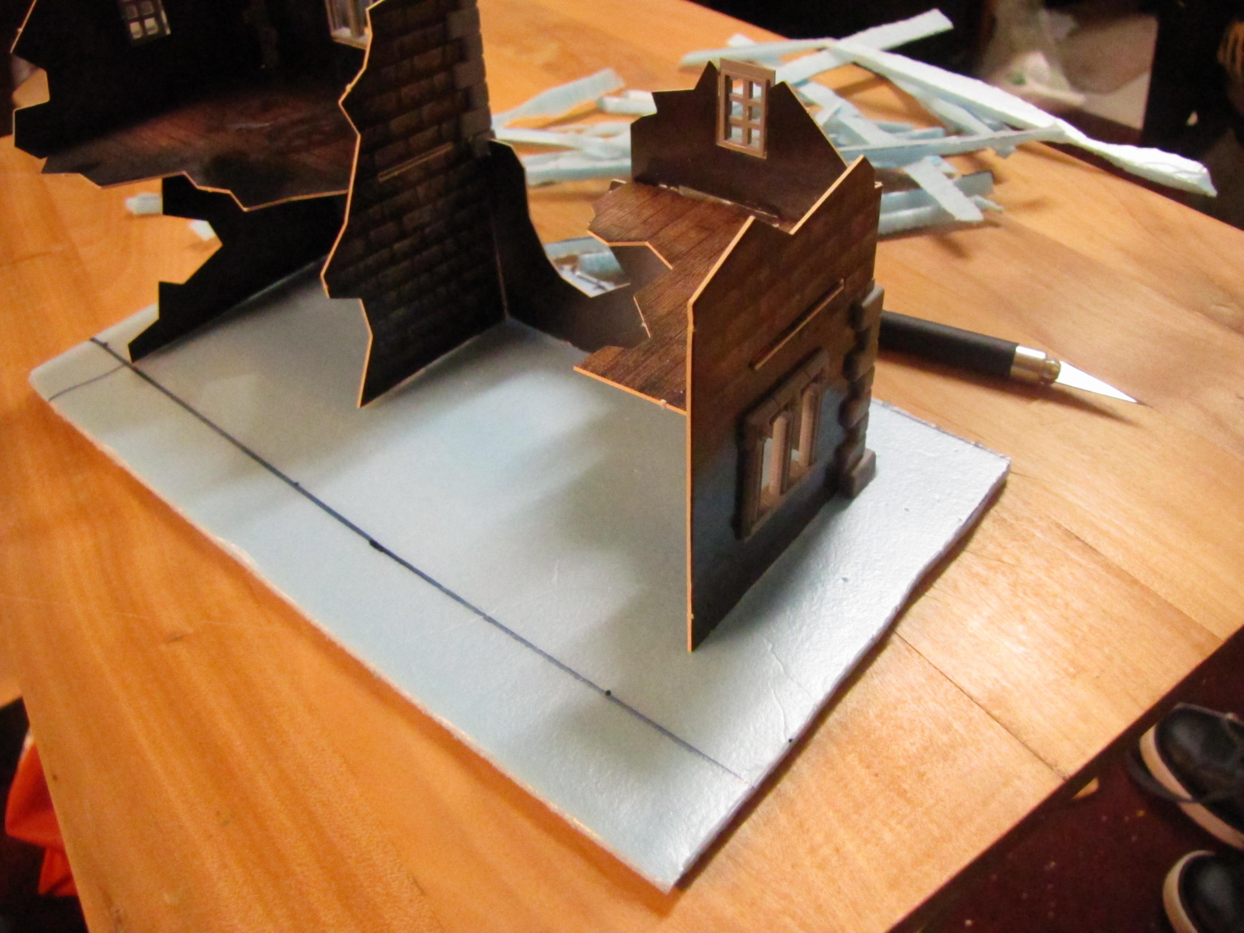 Cardboard, Mordheim, Terrain
