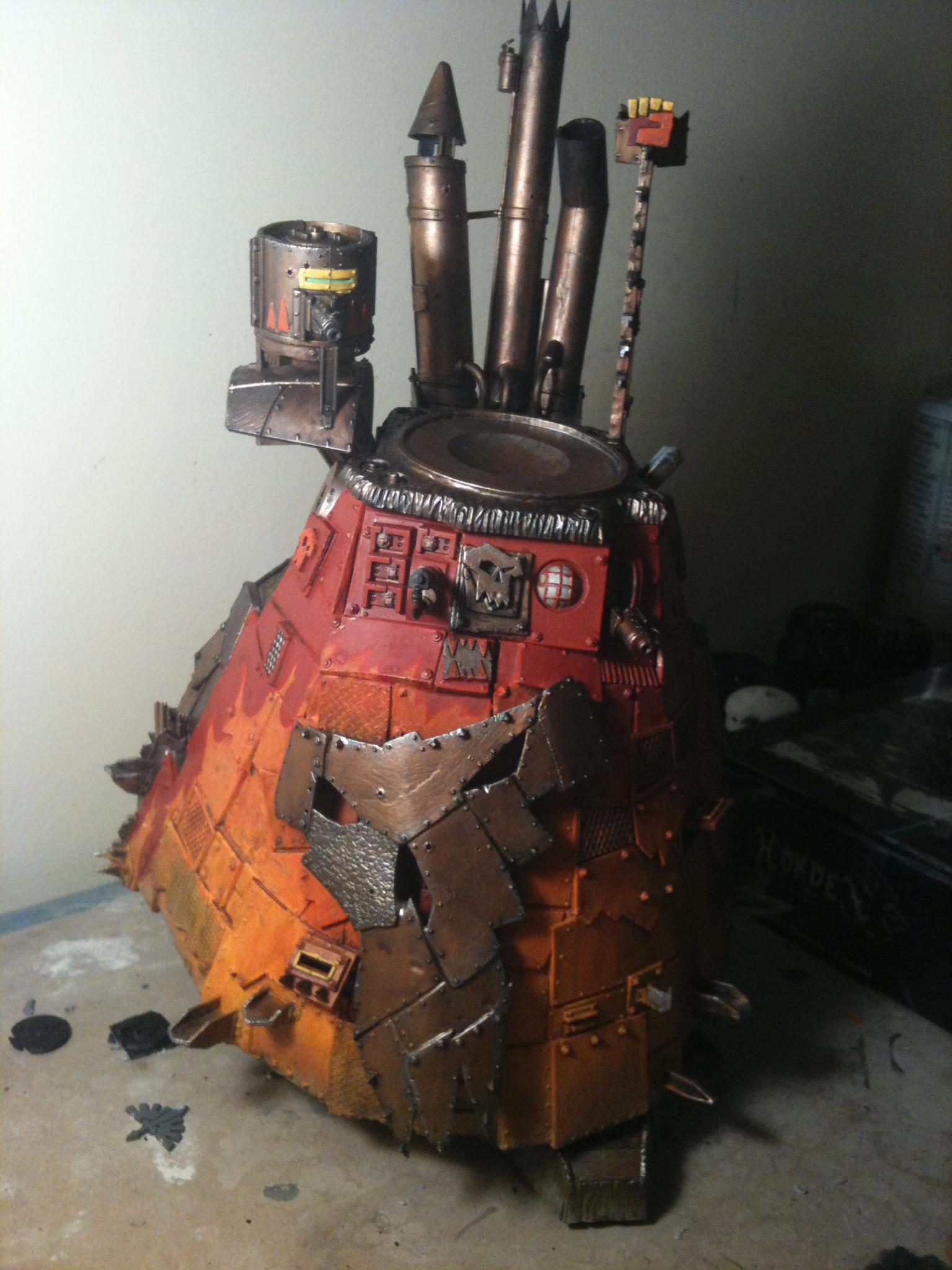 Flames, Orks, Rust, Rustbukkitz, Stompa