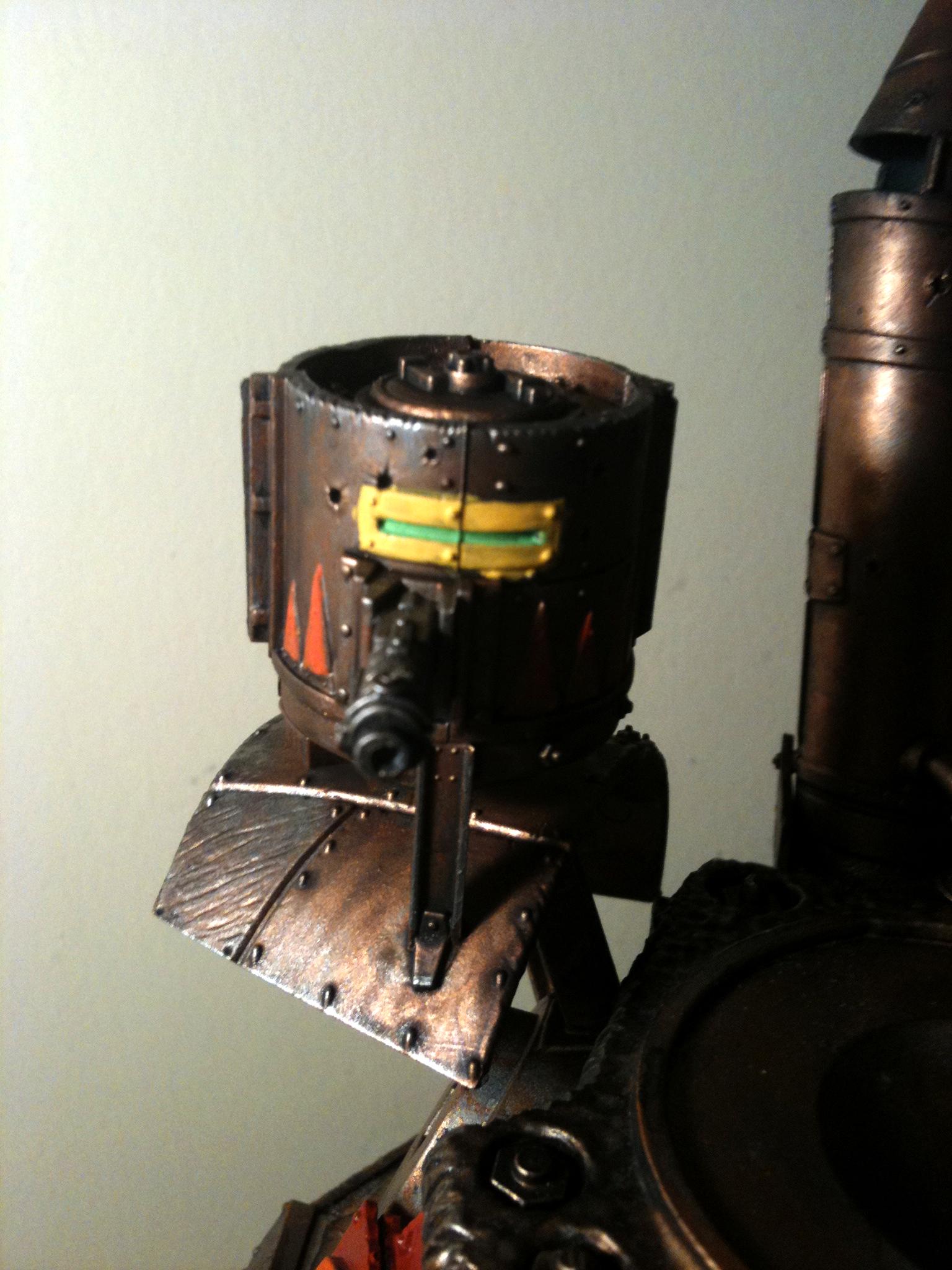 Flames, Grot Turret, Orks, Rust, Rustbukkitz, Stompa