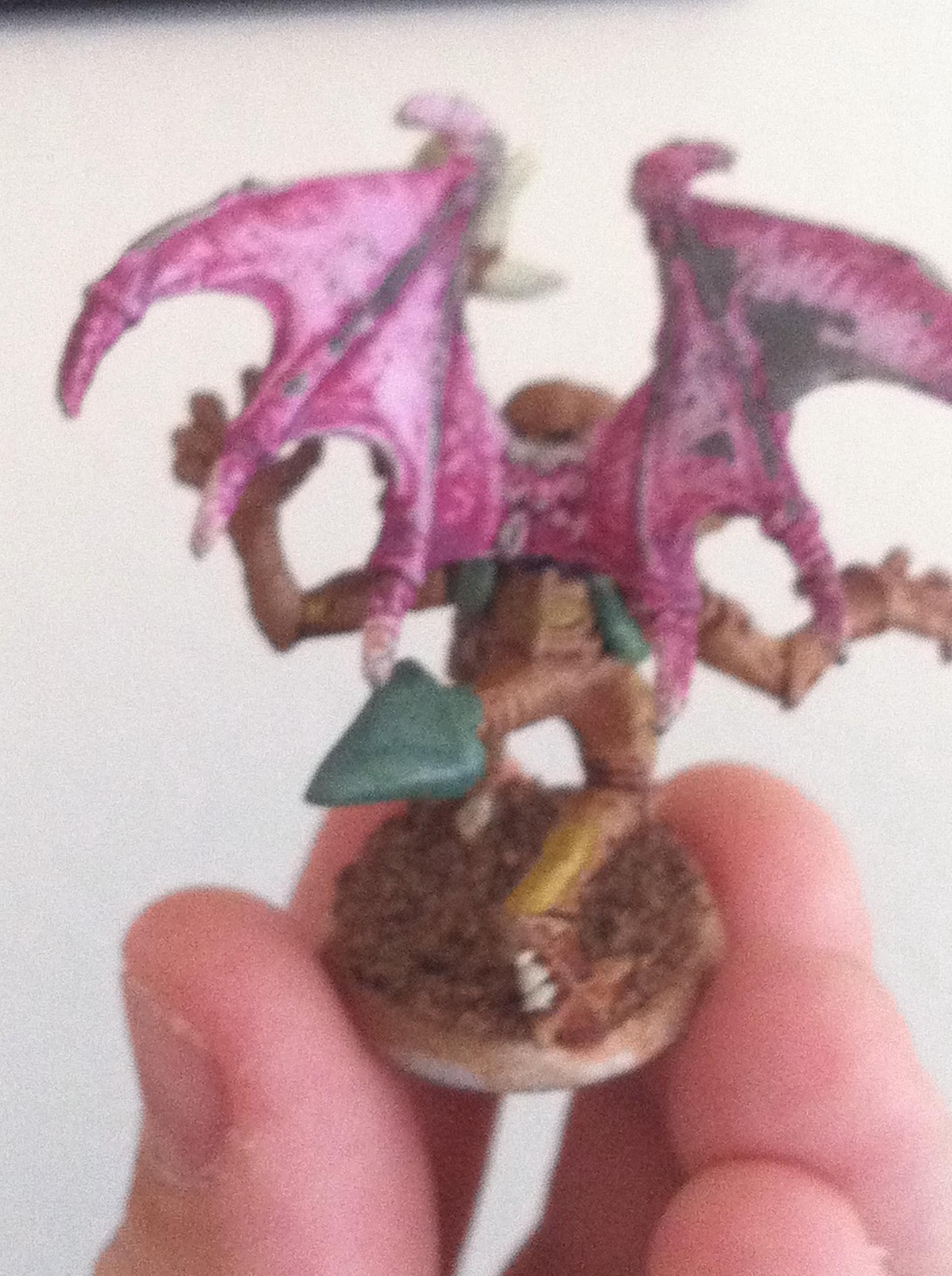 Wings are from a metal gargoyle