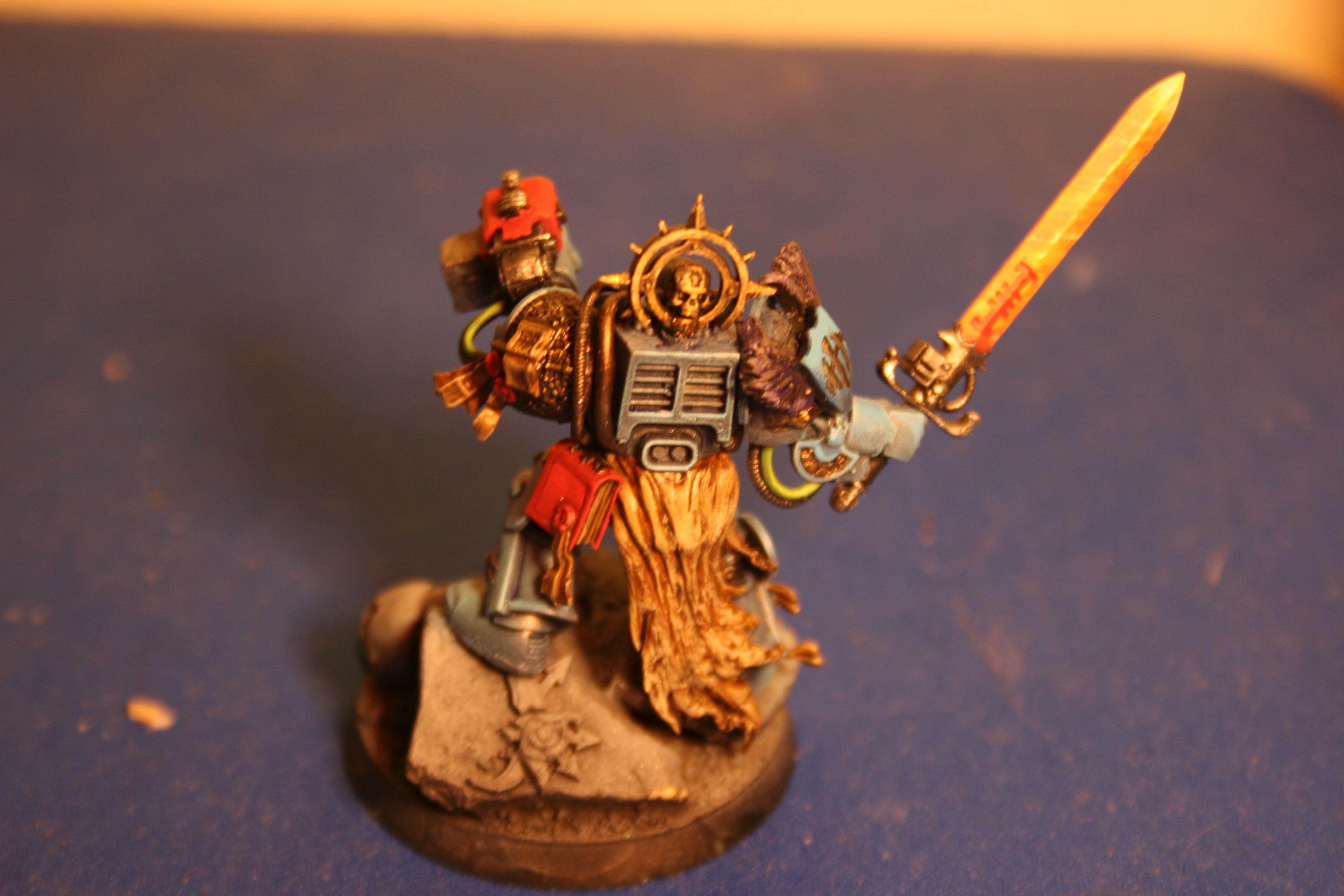 Castellan, Crowe, Drybrush, Force Weapon, Grey, Grey Knights, Iron Halo, Librarian, Purifier, Terminator Armor