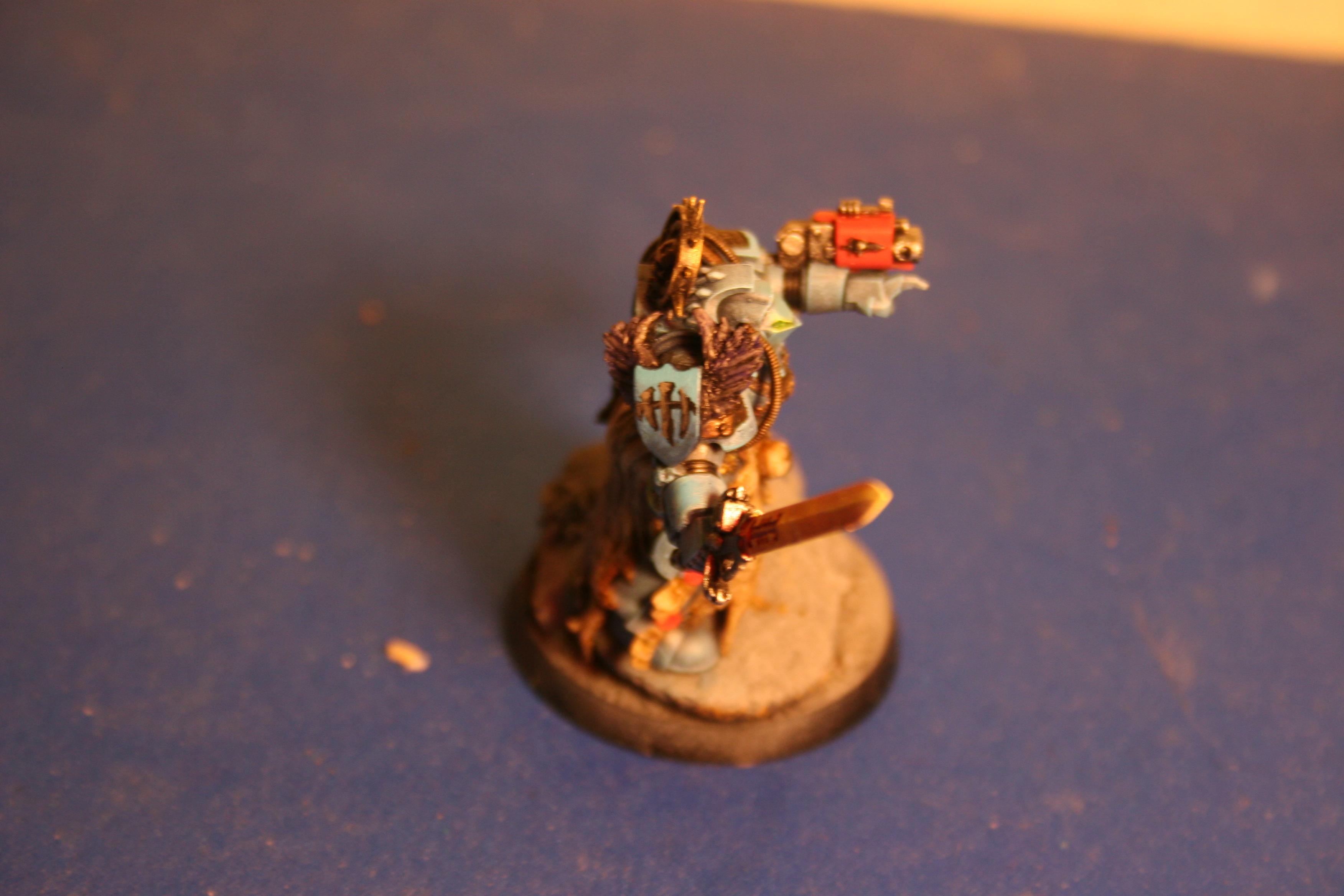 Castellan, Crowe, Drybrush, Force Weapon, Grey, Grey Knights, Iron Halo, Librarian, Purifier, Terminator Armor
