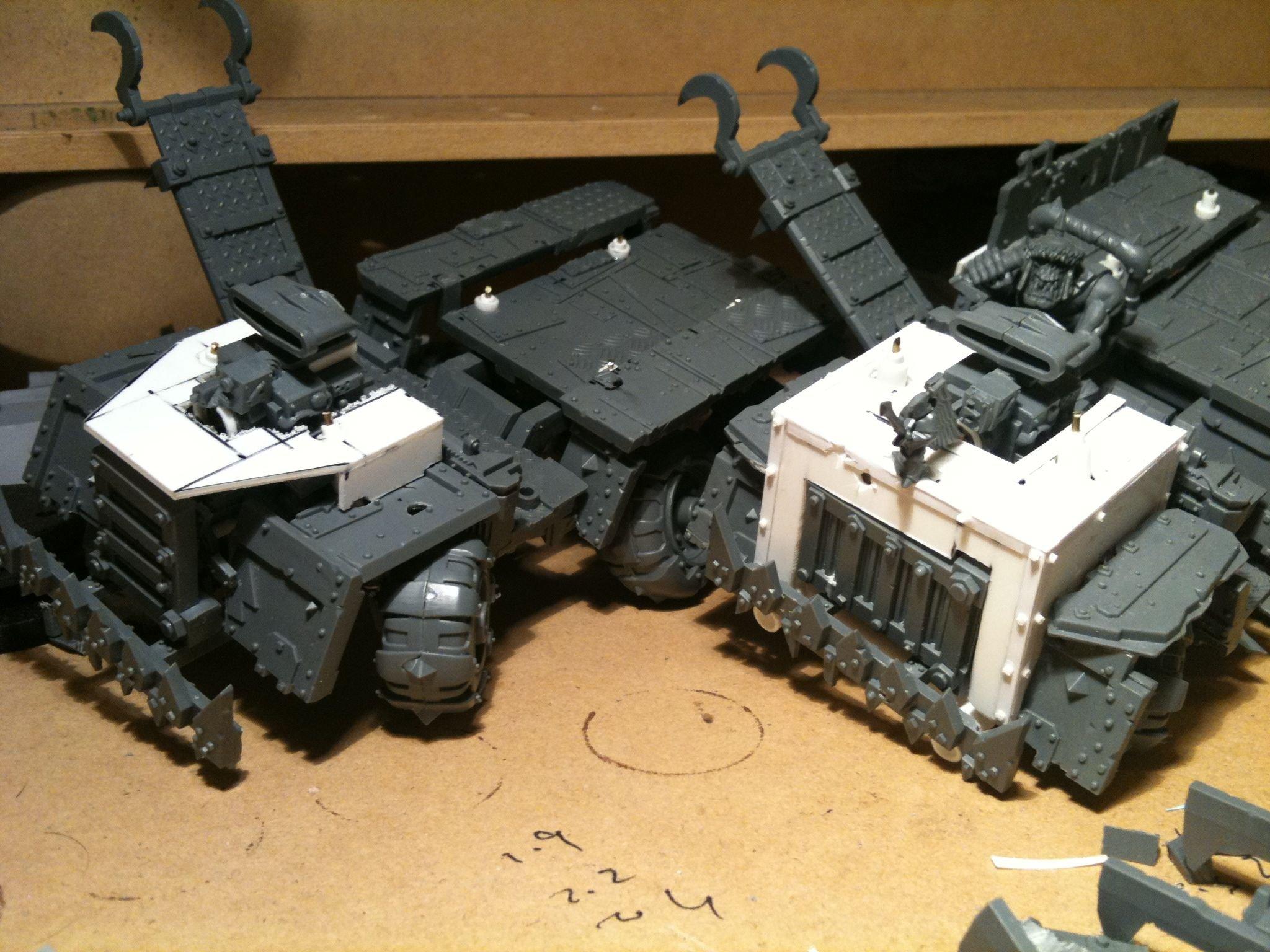 Da Dark Angelz, Gms, Orks, Trukk, Work In Progress