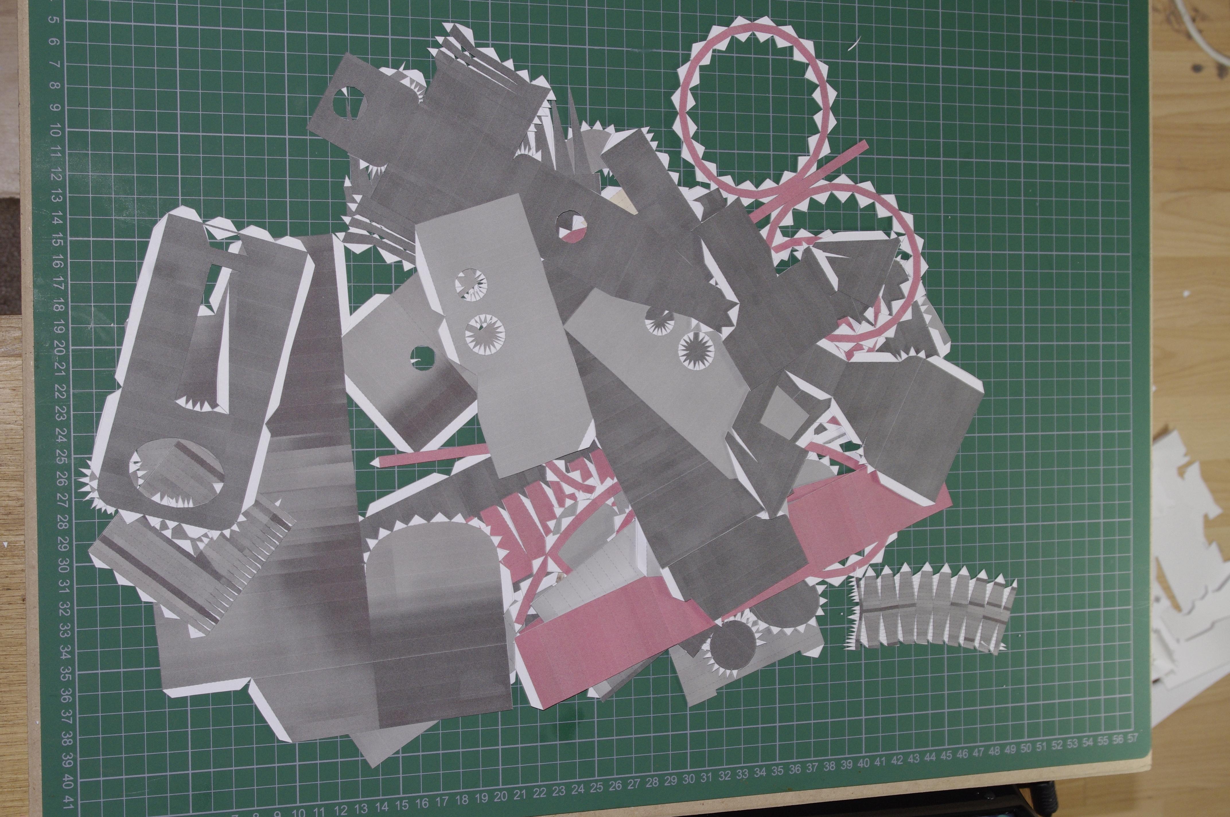 Flamer, Papercraft, Salamanders, Space Marine Flamer, Space Marines