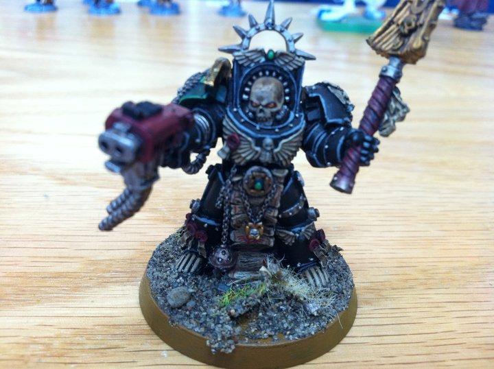 Black, Chaplain, Dark Angels, Skull, Terminator Armor