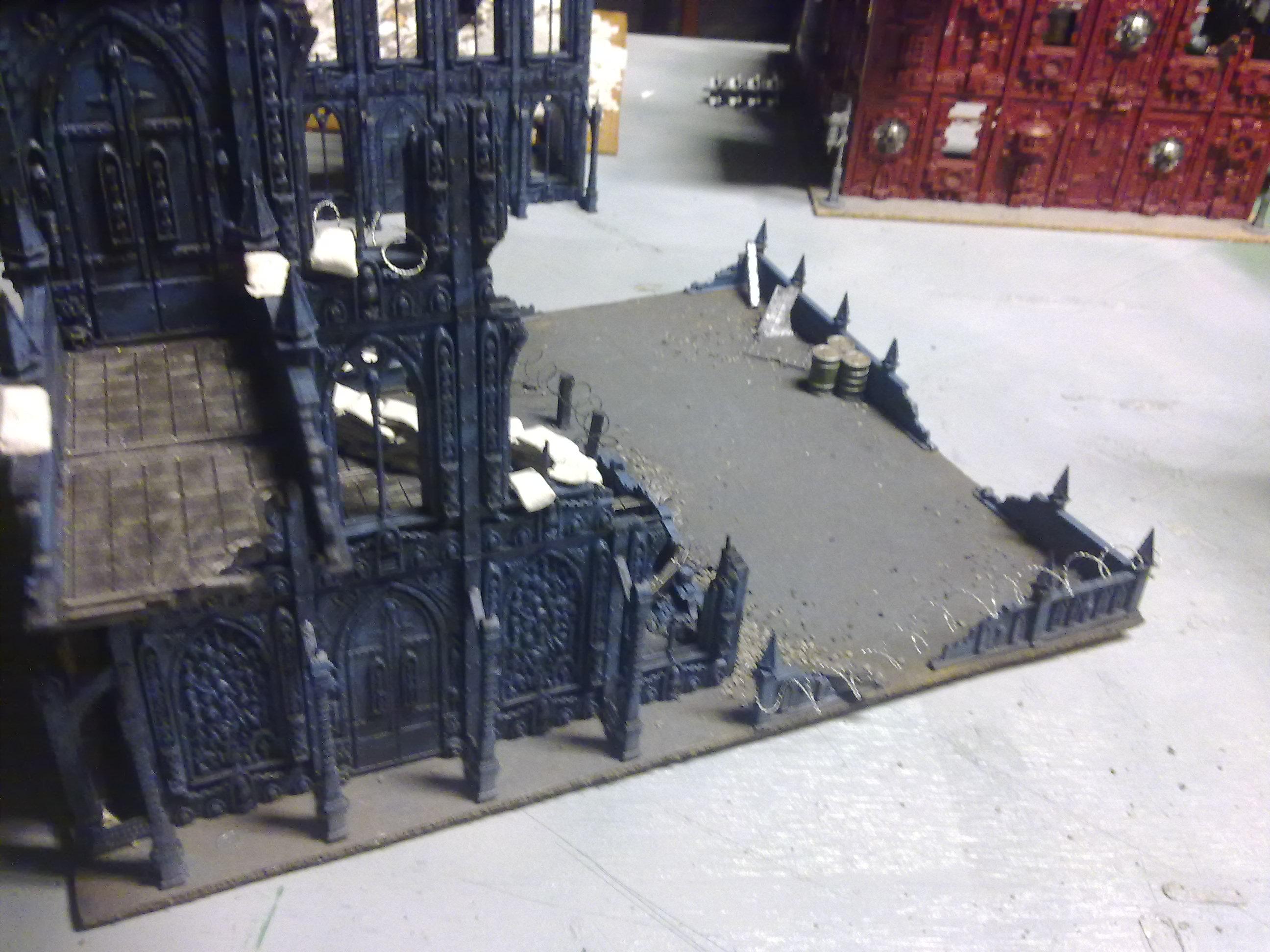 My heavily fortified building. 