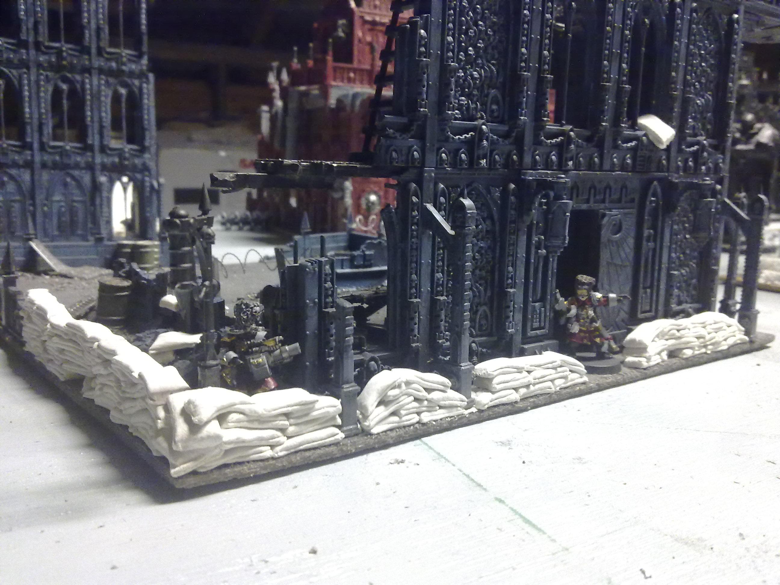My heavily fortified building. 