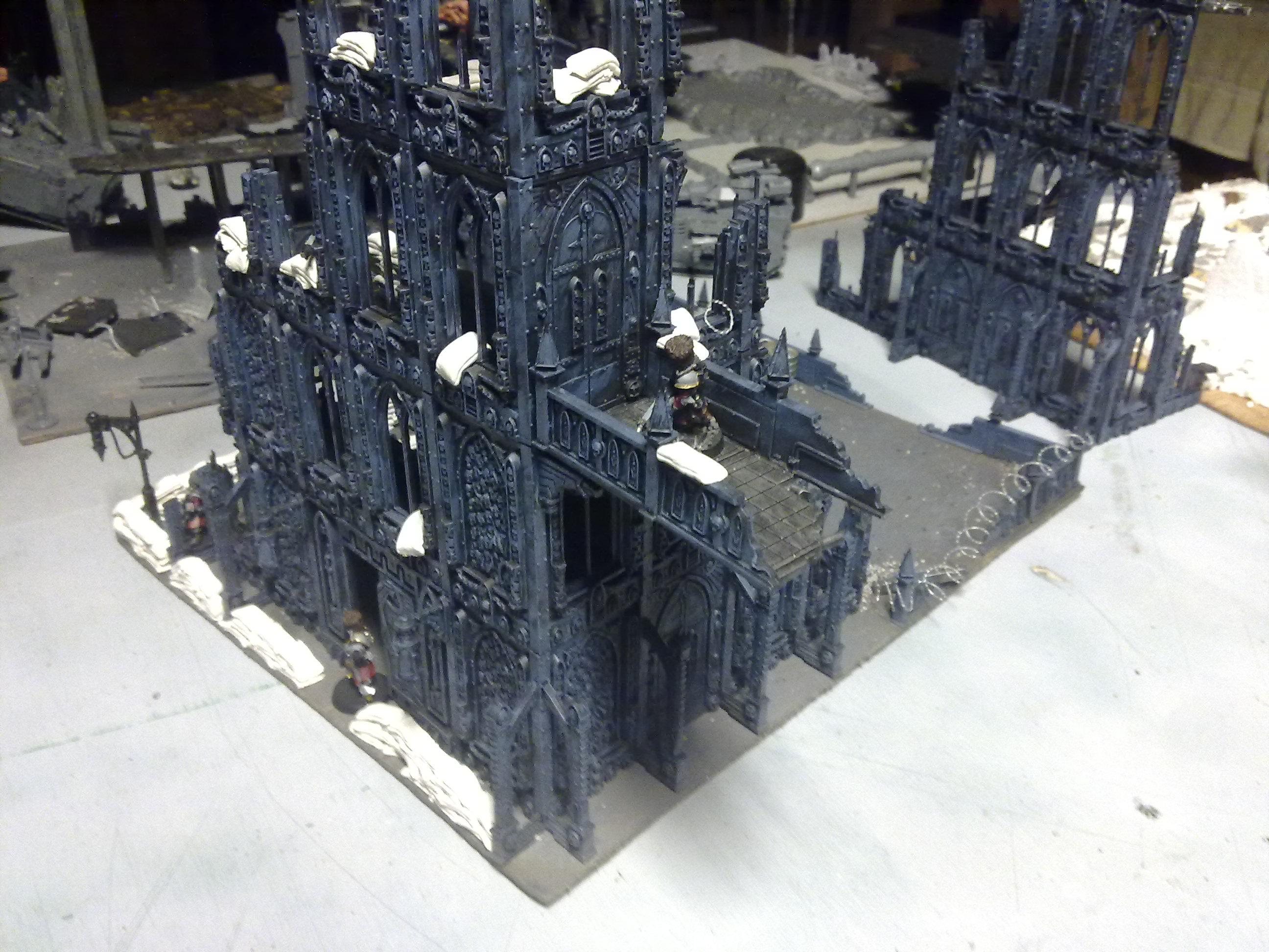 My heavily fortified building. 