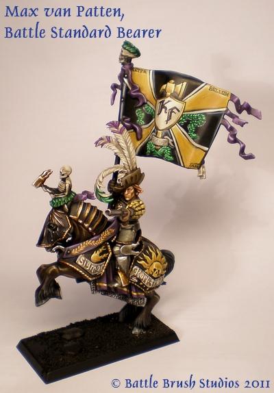Averland, Banner, Character, Commission, Conversion, Empire, General, Standard, Standard Bearer, Warhammer Fantasy