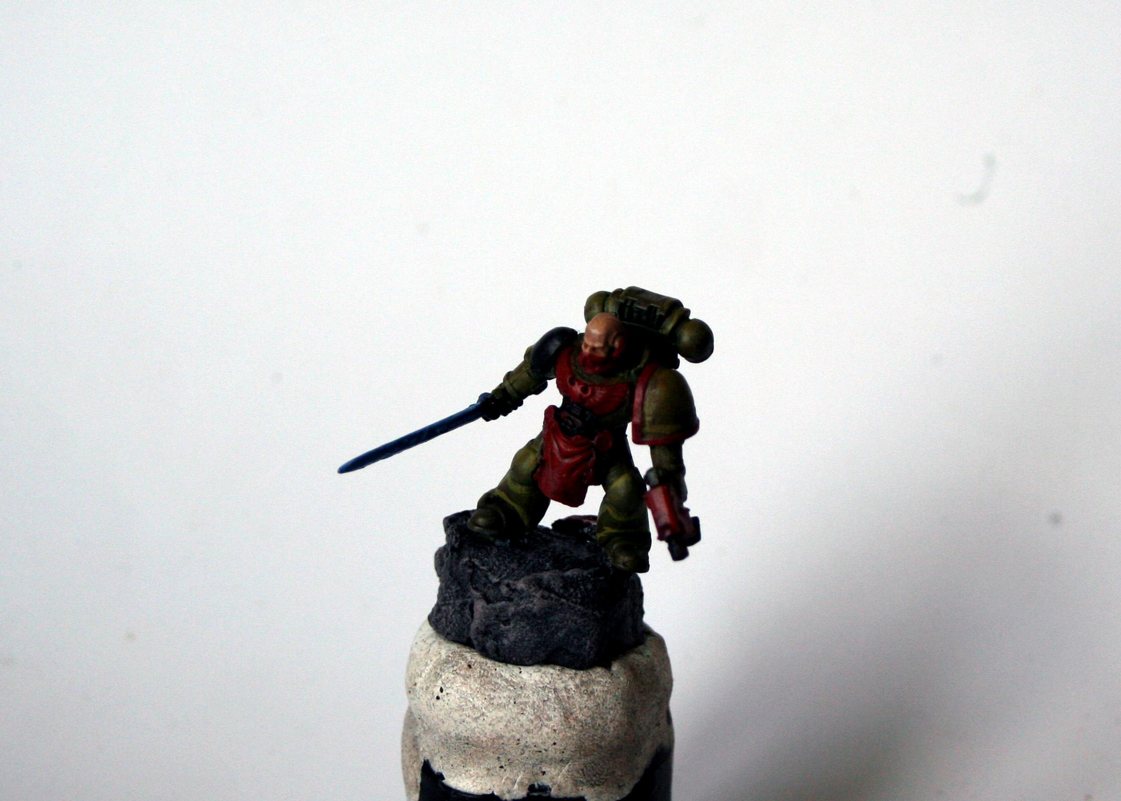 Captain, Power Sword, Space Marines, Warhammer 40,000, Work In Progress