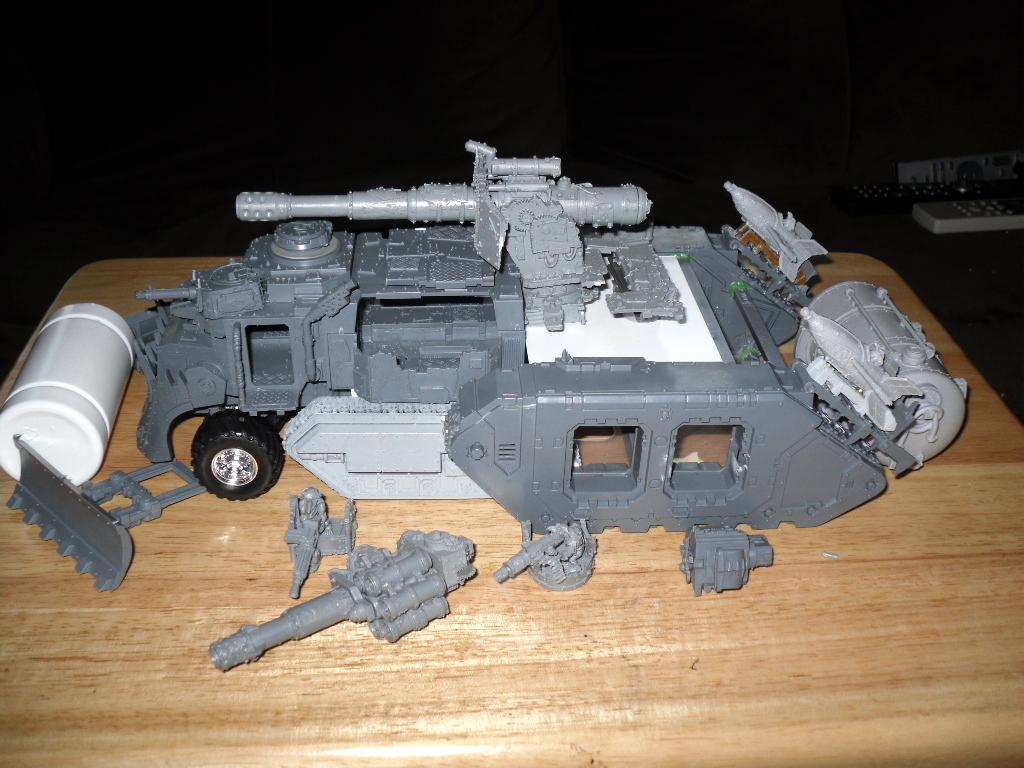 Battle Fortress, Battlewagon, Conversion, Orks, Super-heavy, Work In Progress